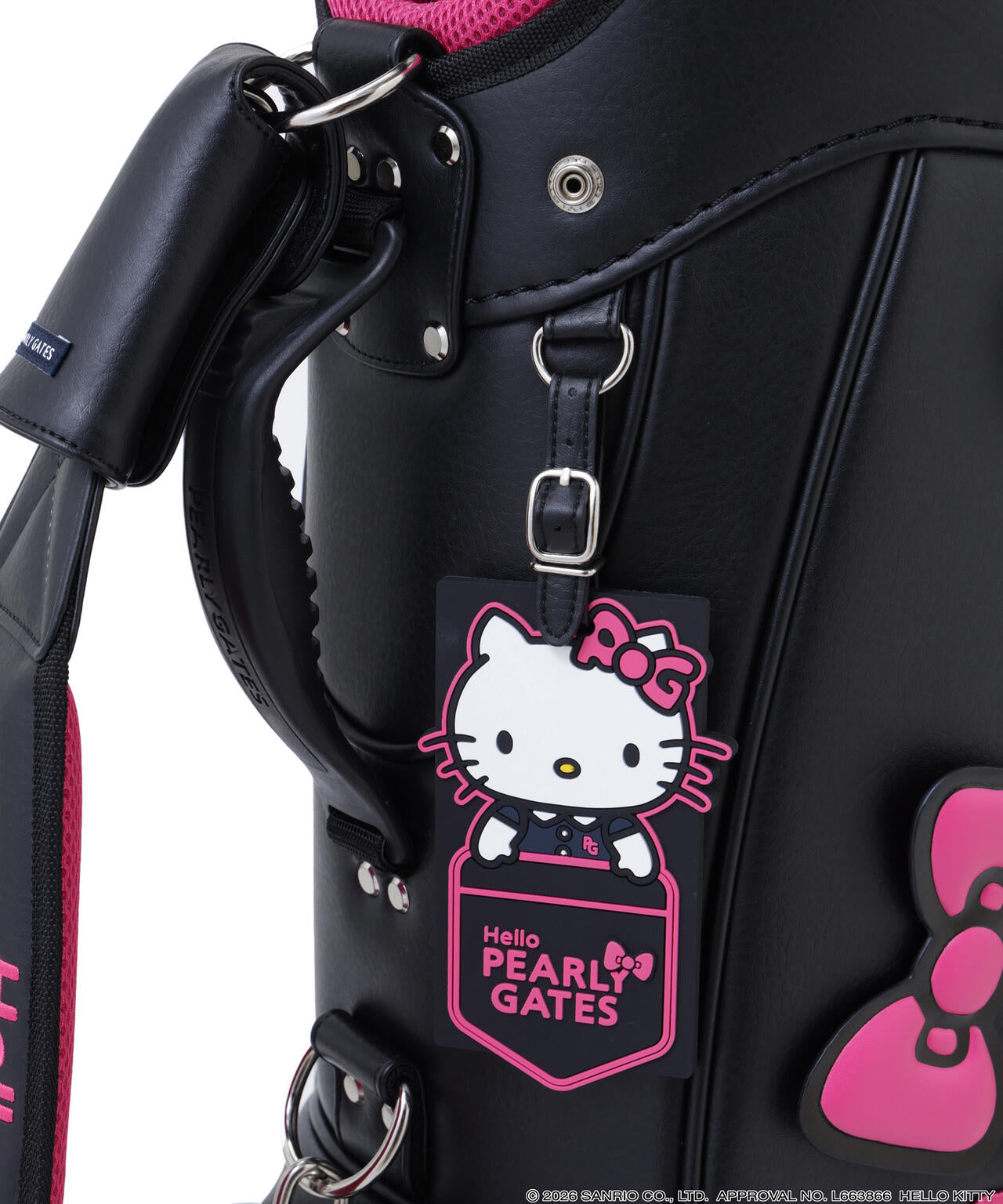 【Hello Kitty×PEARLY GATES】キャディバッグ (46インチ対応) (UNISEX)