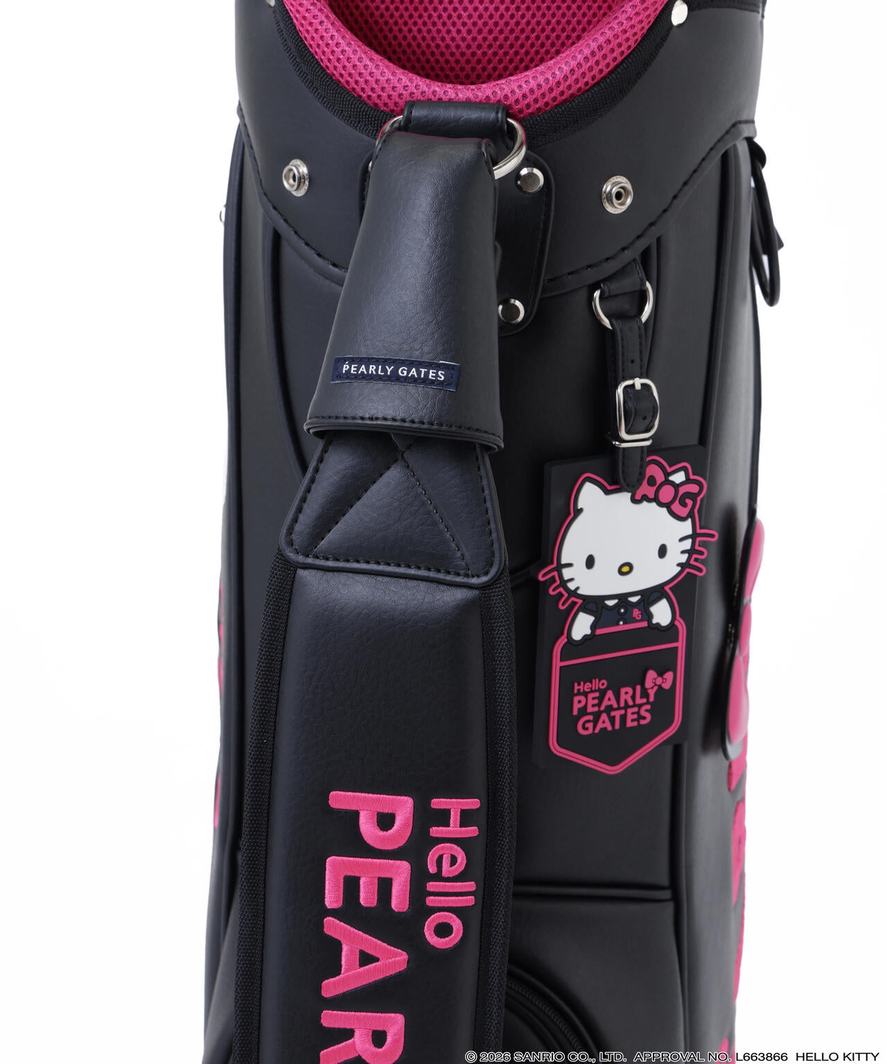 【Hello Kitty×PEARLY GATES】キャディバッグ (46インチ対応) (UNISEX)