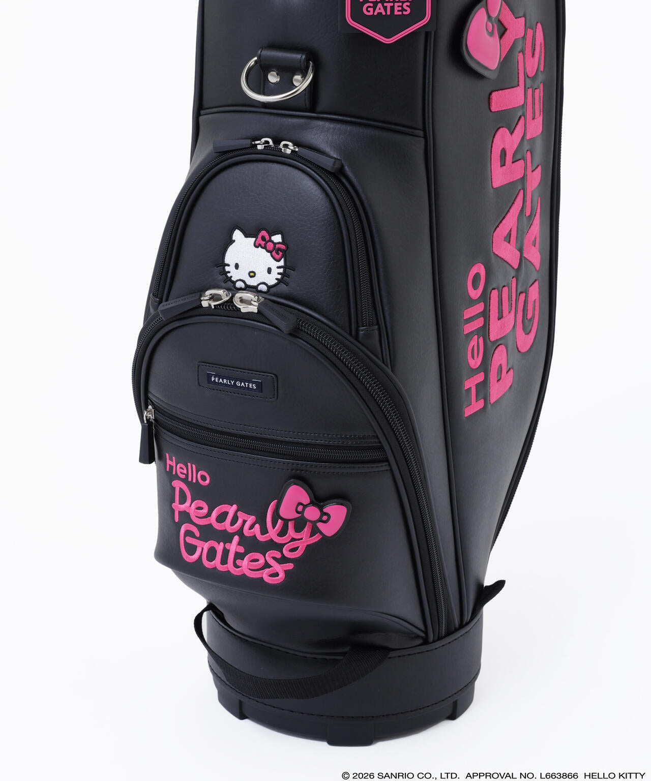 【Hello Kitty×PEARLY GATES】キャディバッグ (46インチ対応) (UNISEX)