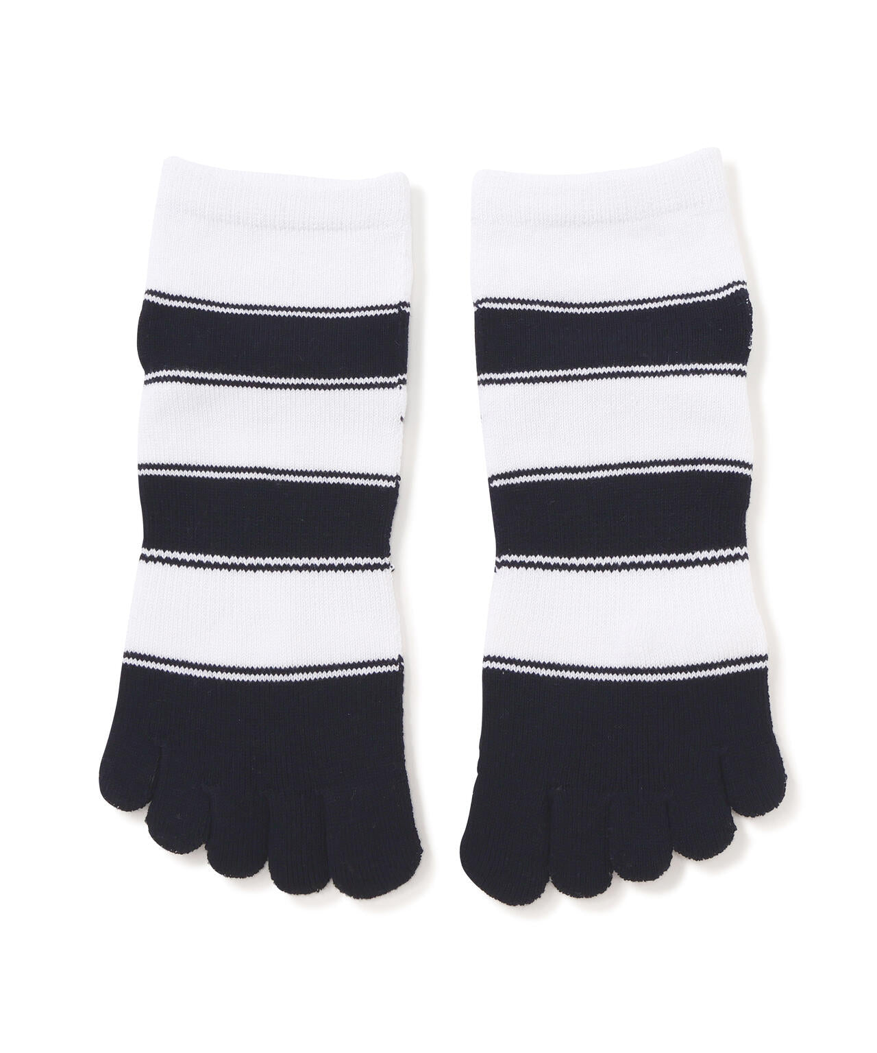 ボーダー5本指ショートソックス (MENS)