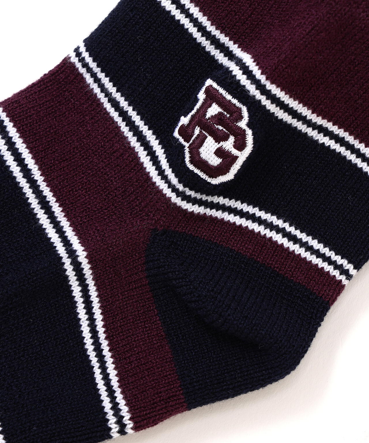 ボーダー5本指ショートソックス (MENS)