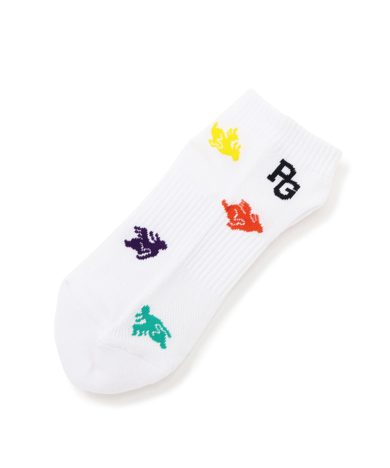 うさぎ総柄梵天付きアンクルソックス (WOMENS)