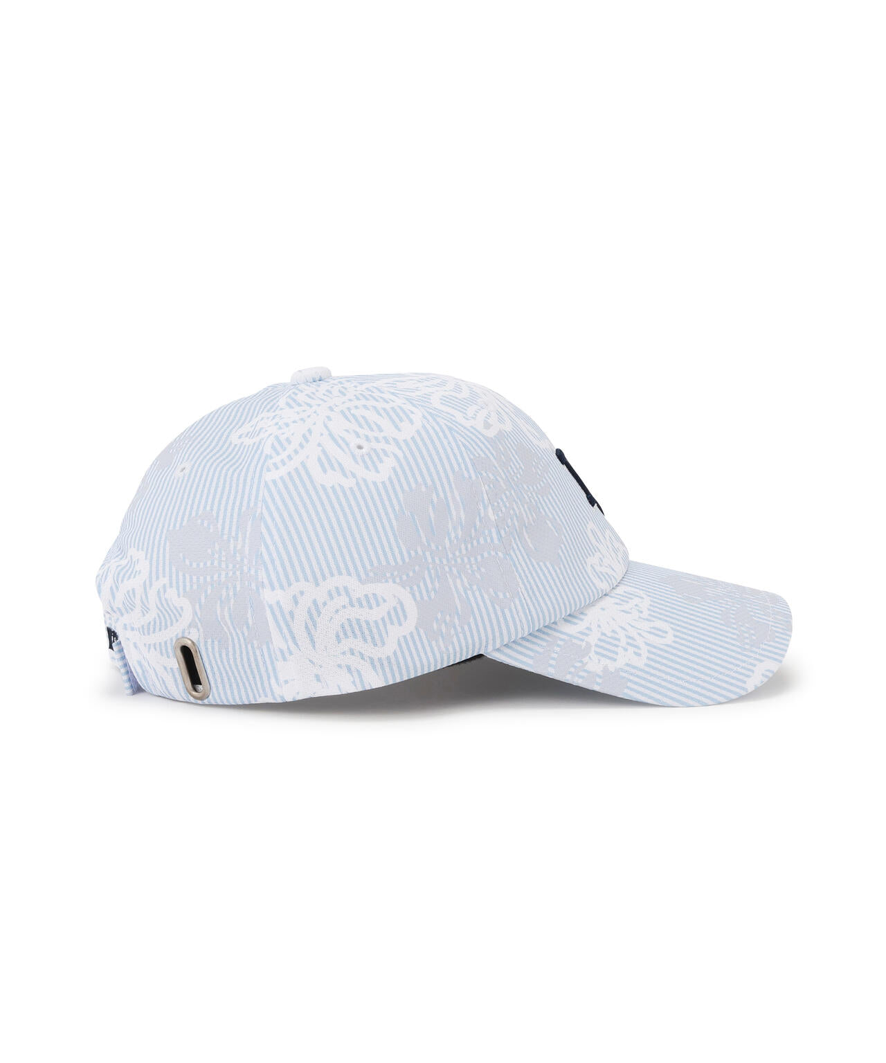 ウサギブルームストライプ柄キャップ (UNISEX)