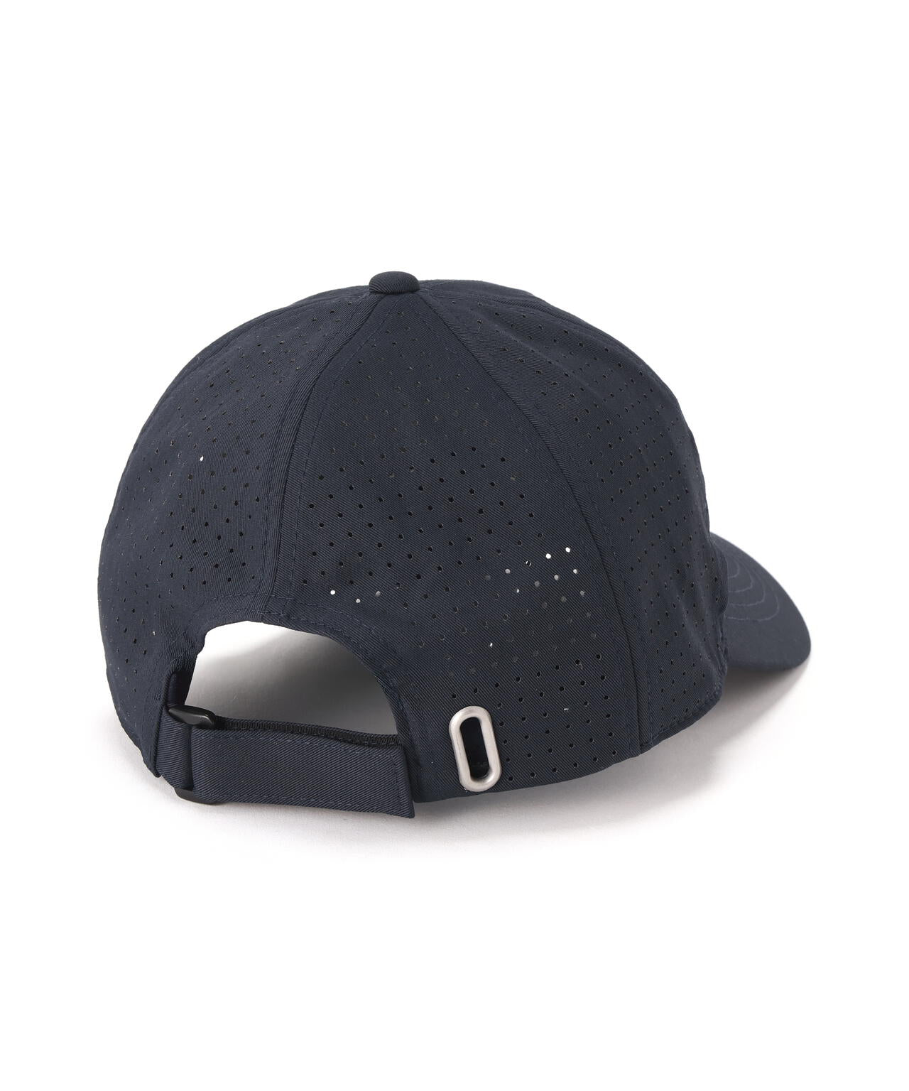 サングラスホルダー付きパンチングメッシュロングブリムキャップ (UNISEX)