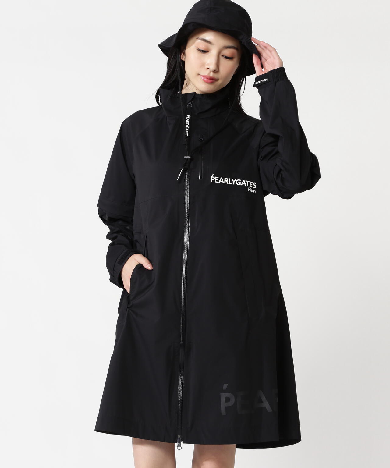 NYストレッチタフタ3L レインワンピース (LADIES)