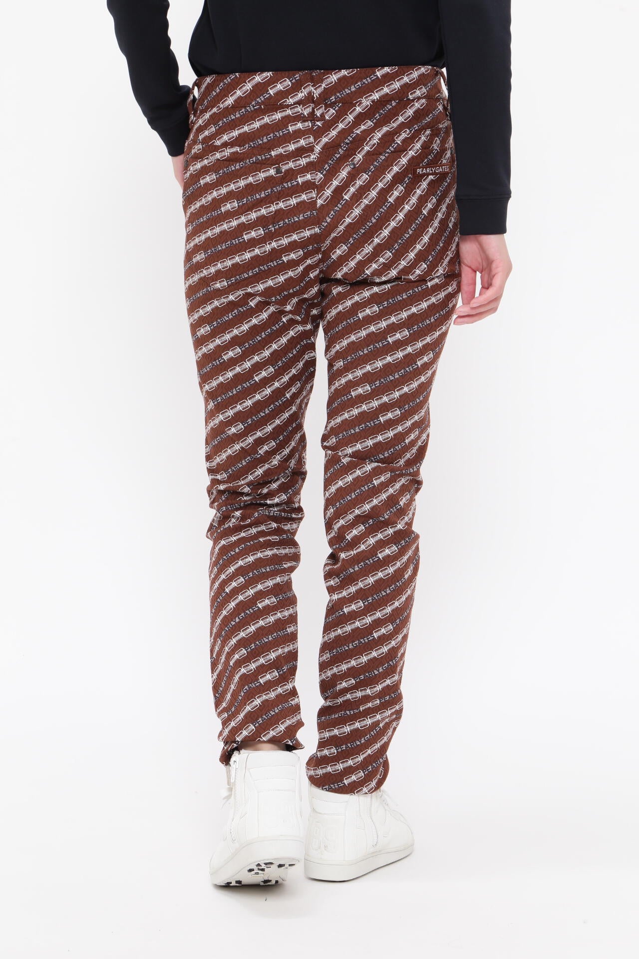 アーガイルジャガード 5ポケットパンツ ＜モノグラム×ロゴプリント＞