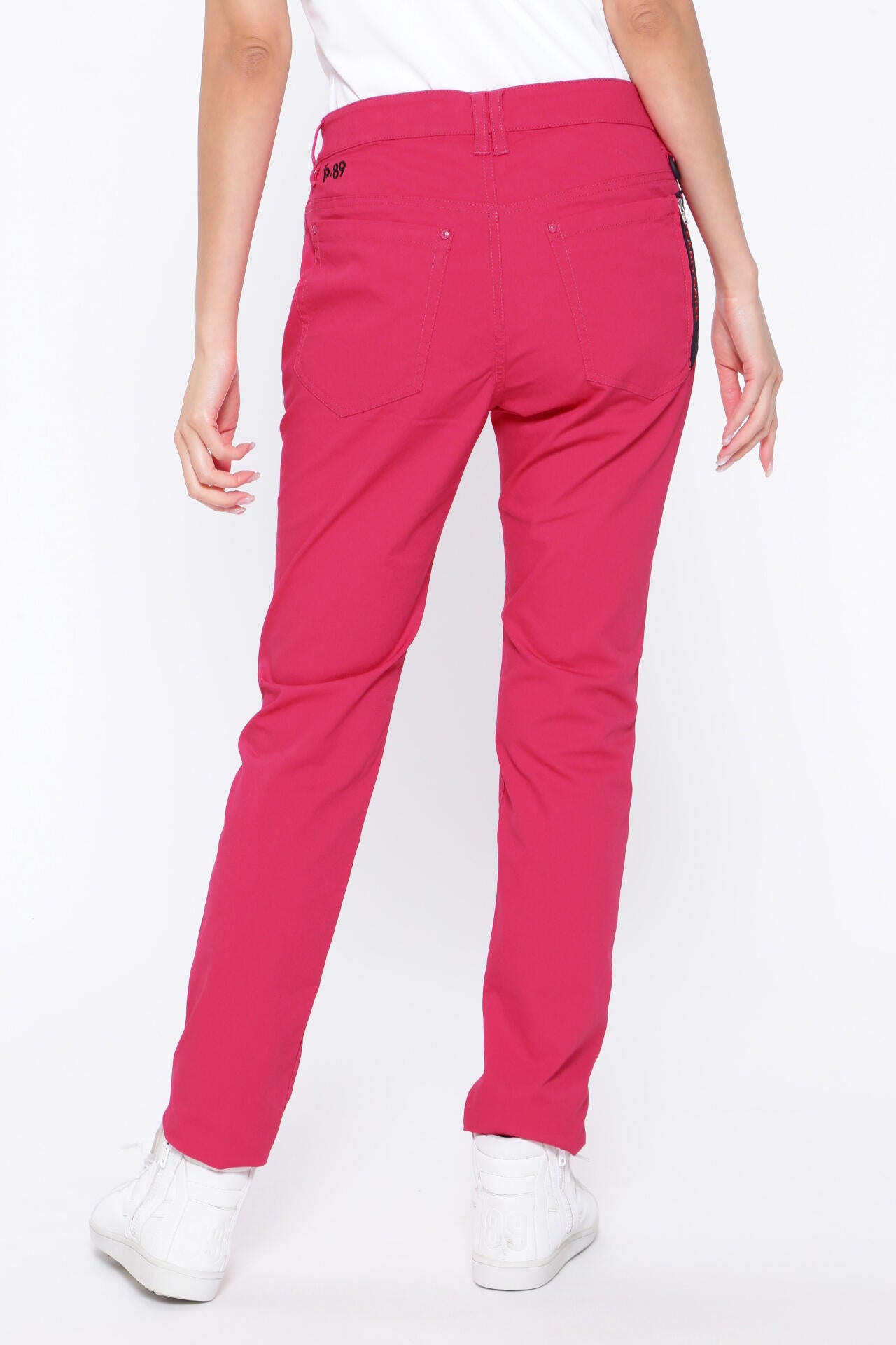 C/Peドライストレッチドビーカルゼ 5ポケットパンツ ＜Pink with BLACK＞