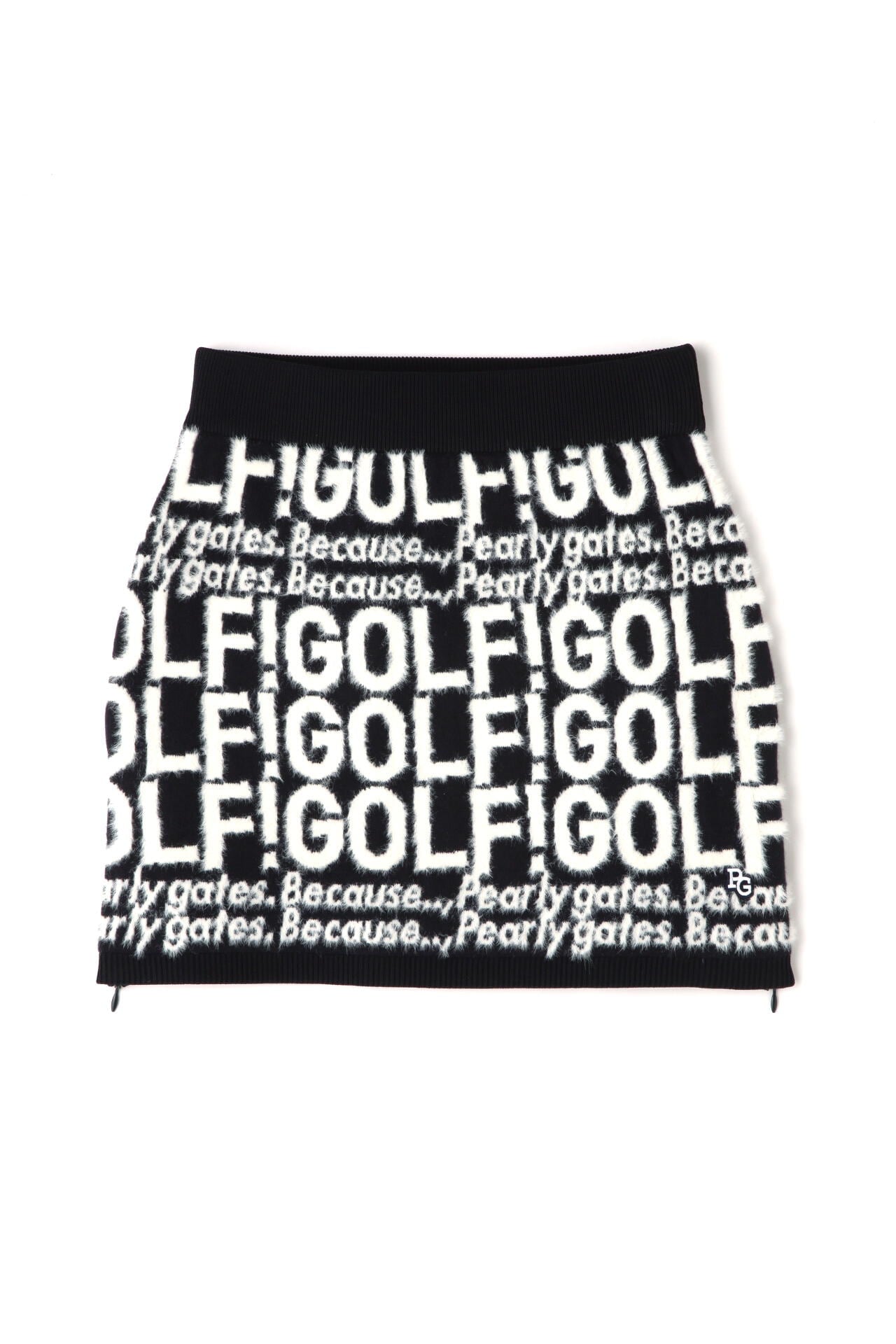 GOLF柄ジャガード ニットスカート ＜GOLFロゴ＞