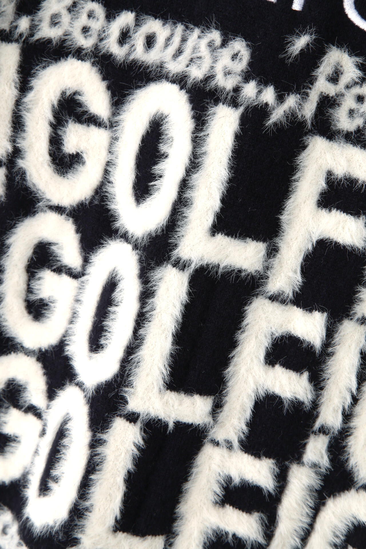 GOLF柄ジャガード ニットスカート ＜GOLFロゴ＞