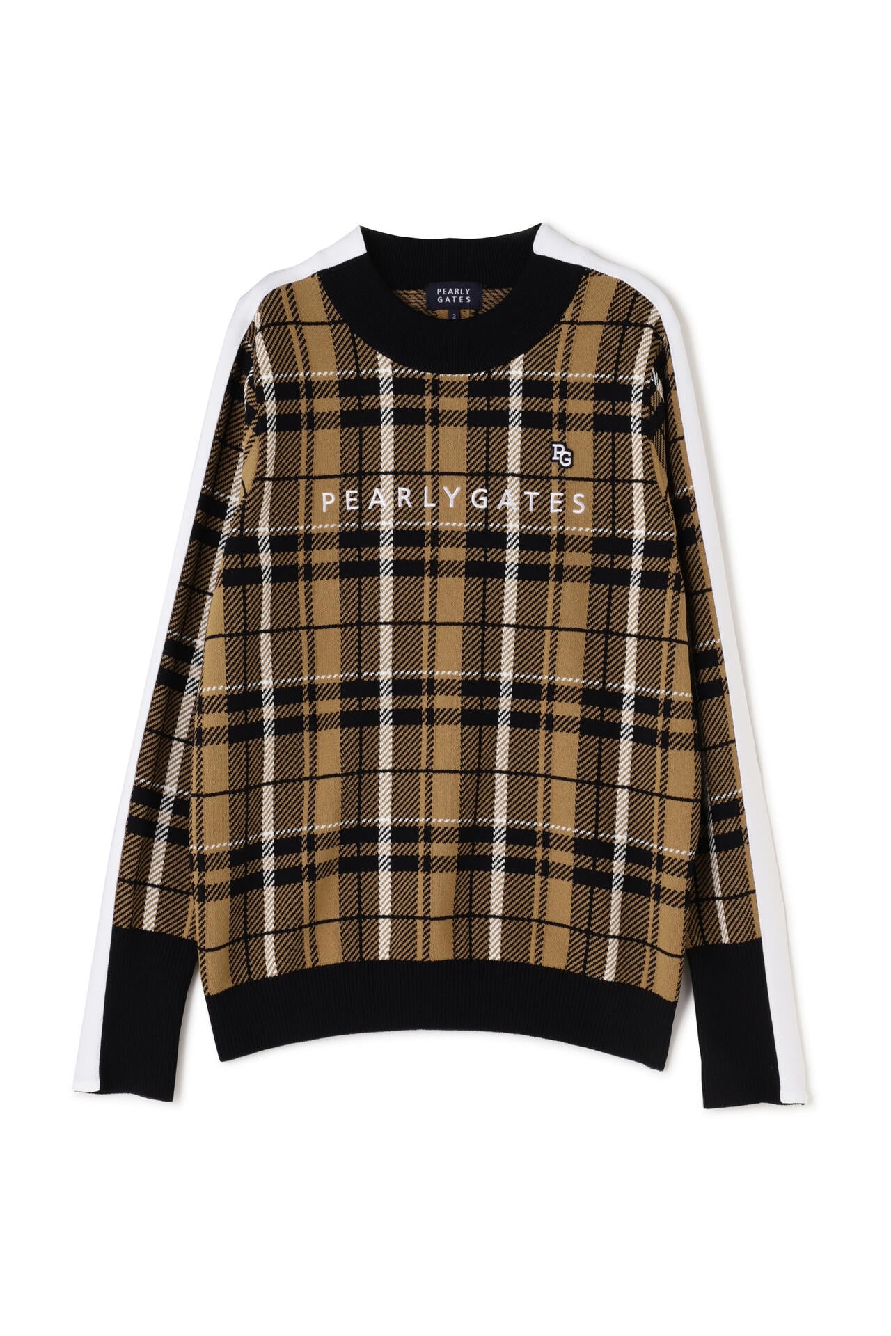 モックネックニットプルオーバー ＜CHECKシリーズ＞