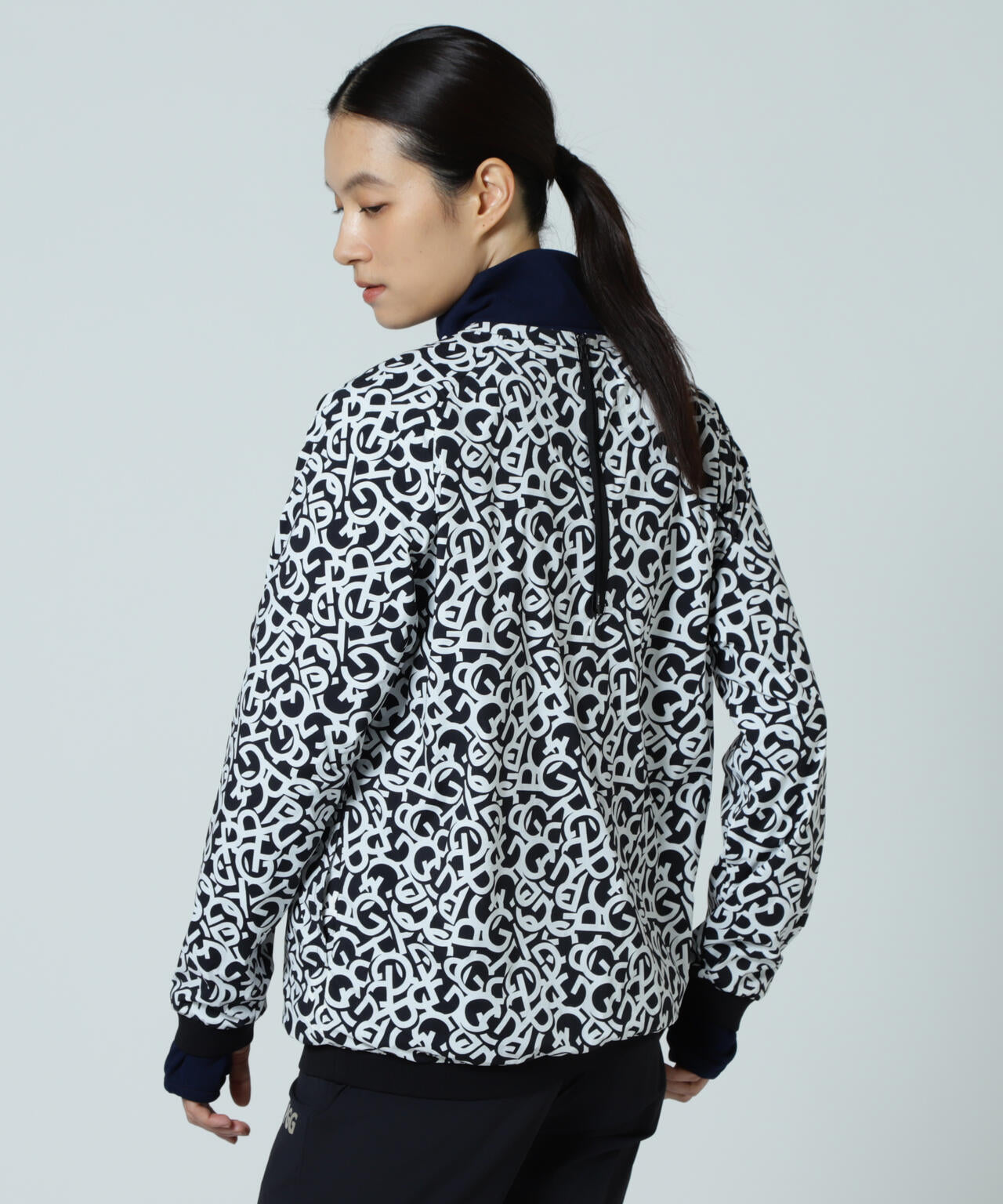 【PGG】【直営店舗&公式オンライン限定】Nyストレッチリップストップ×エプシロン ＜ロゴ総柄＞ (LADIES)
