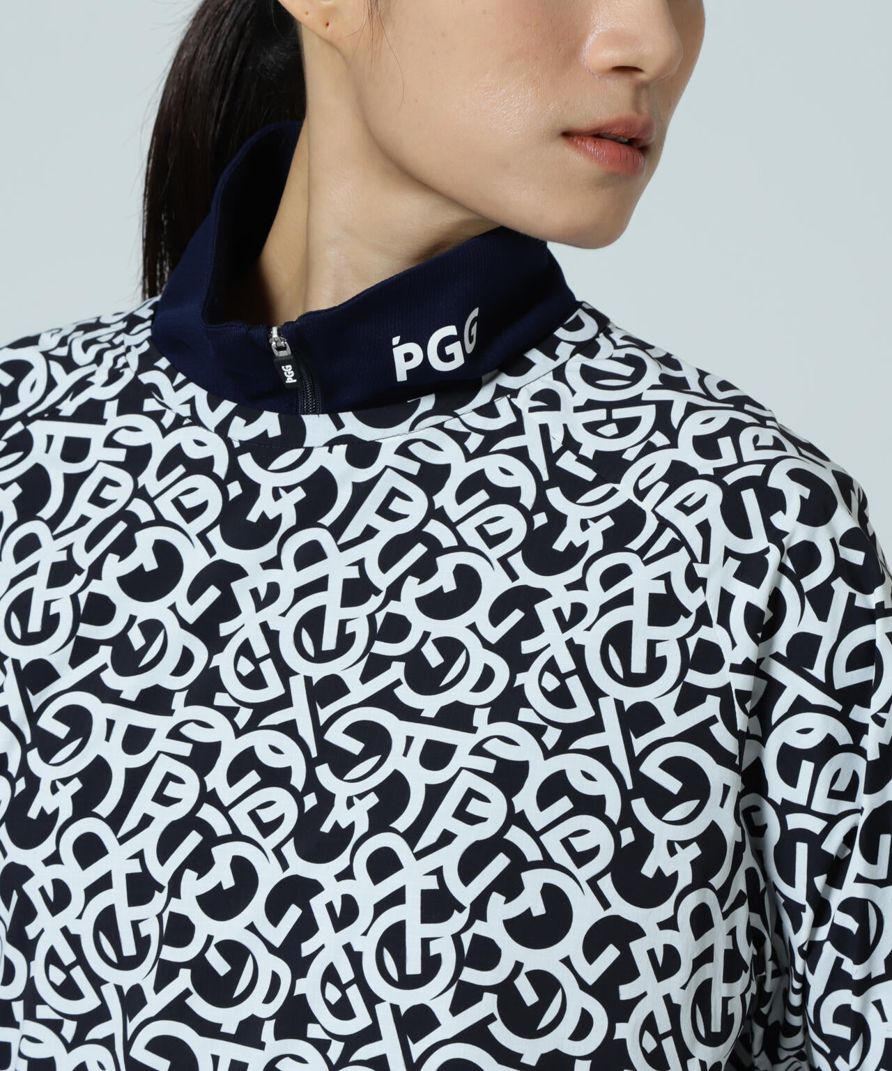【PGG】【直営店舗&公式オンライン限定】Nyストレッチリップストップ×エプシロン ＜ロゴ総柄＞ (LADIES)