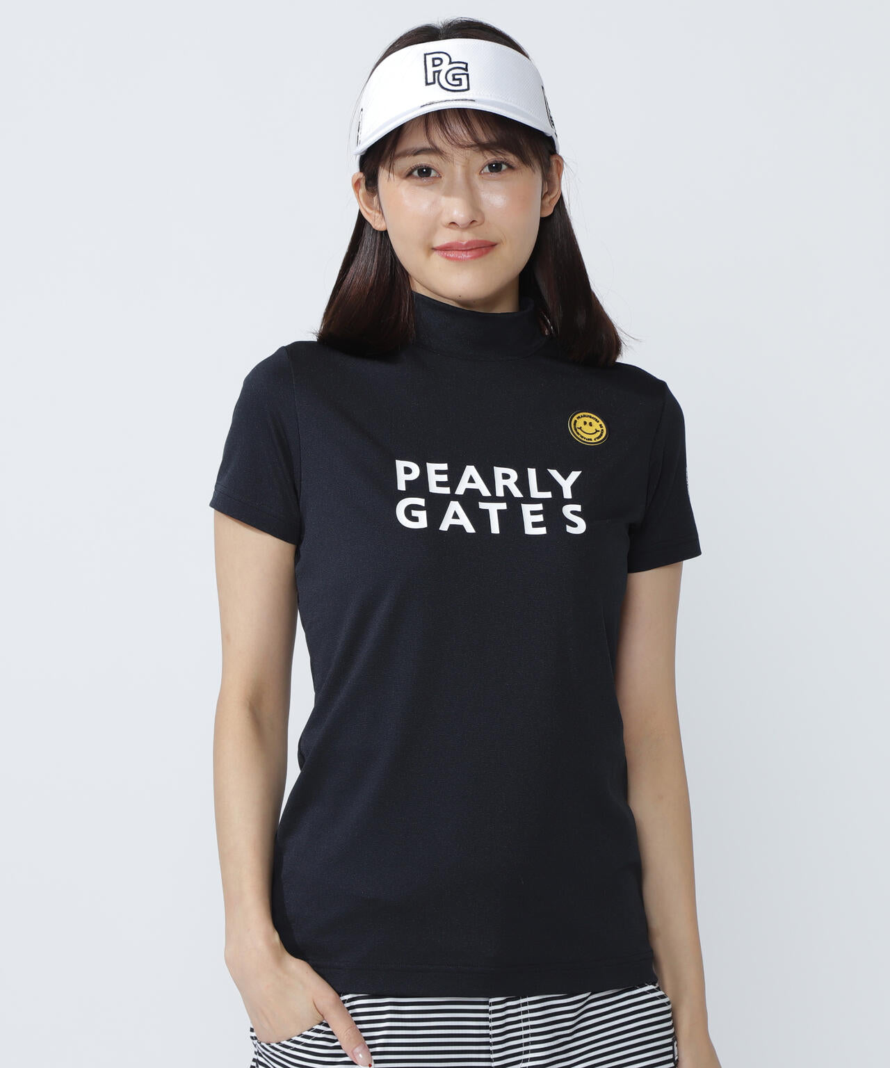 【PG is PG】 ベアカノコ半袖ハイネックカットソー