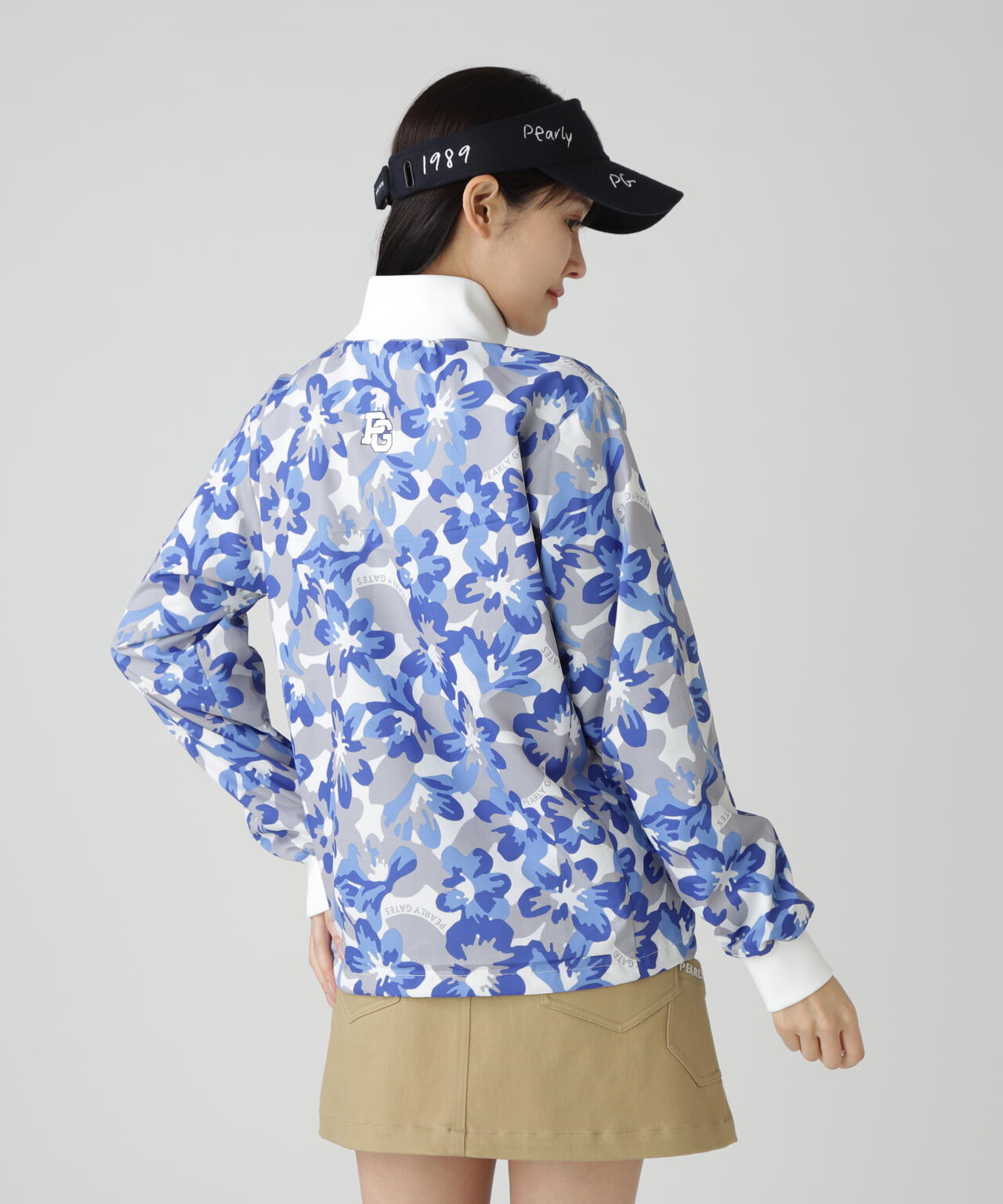 【PG is PG】Nyリップ＿タフレックス×サーモトロン中綿ツインブルゾン ＜ラフ花ロゴ小柄＞