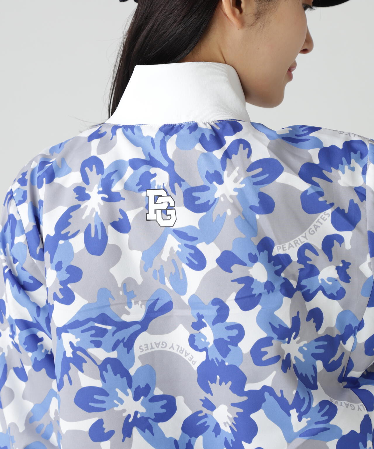 【PG is PG】Nyリップ＿タフレックス×サーモトロン中綿ツインブルゾン ＜ラフ花ロゴ小柄＞