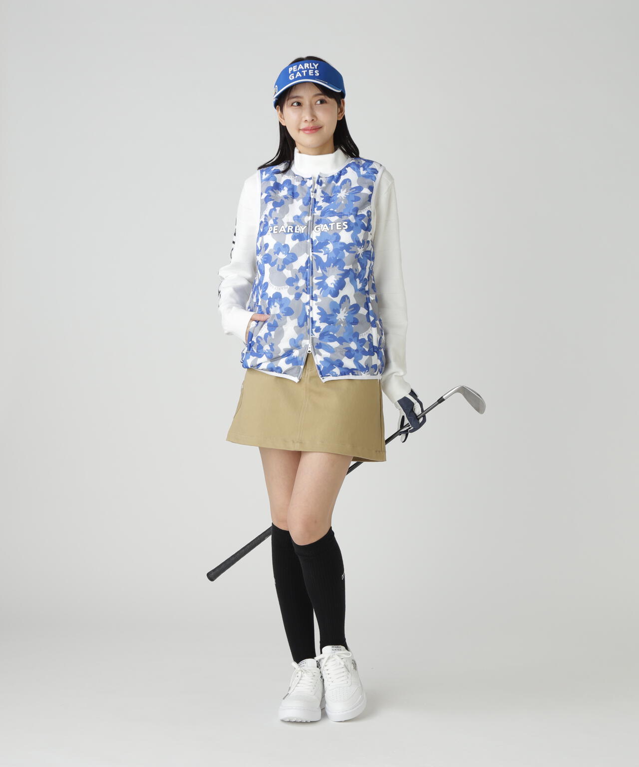 【PG is PG】Nyリップ＿タフレックス×サーモトロン中綿ツインブルゾン ＜ラフ花ロゴ小柄＞