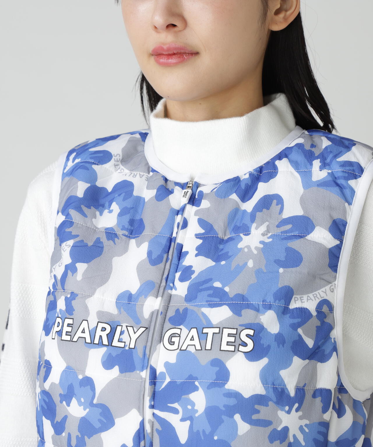 【PG is PG】Nyリップ＿タフレックス×サーモトロン中綿ツインブルゾン ＜ラフ花ロゴ小柄＞