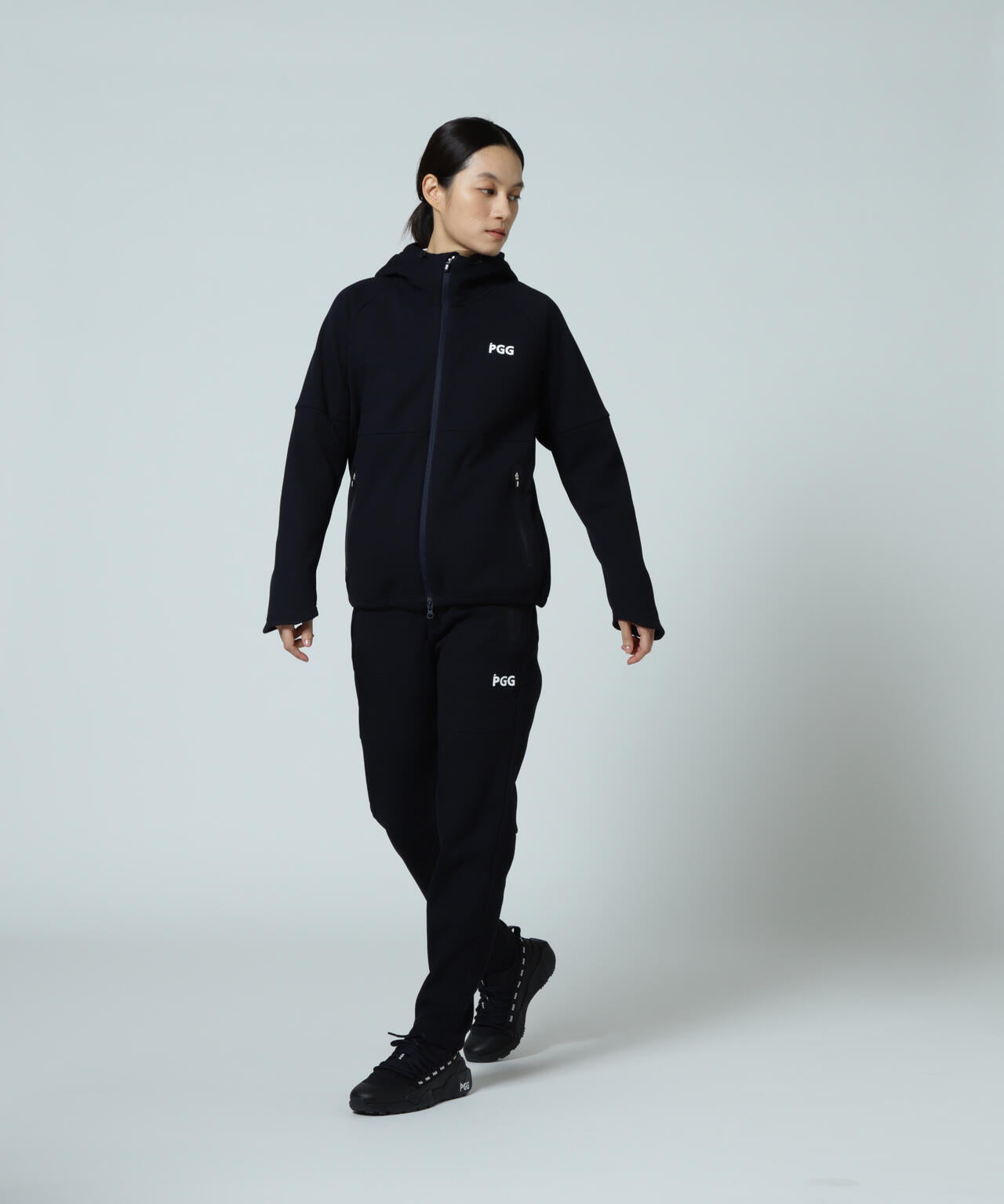 【PGG】【直営店舗&公式オンライン限定】Wラッセルメッシュ×OCTAフルジップフーディジャケット (LADIES)