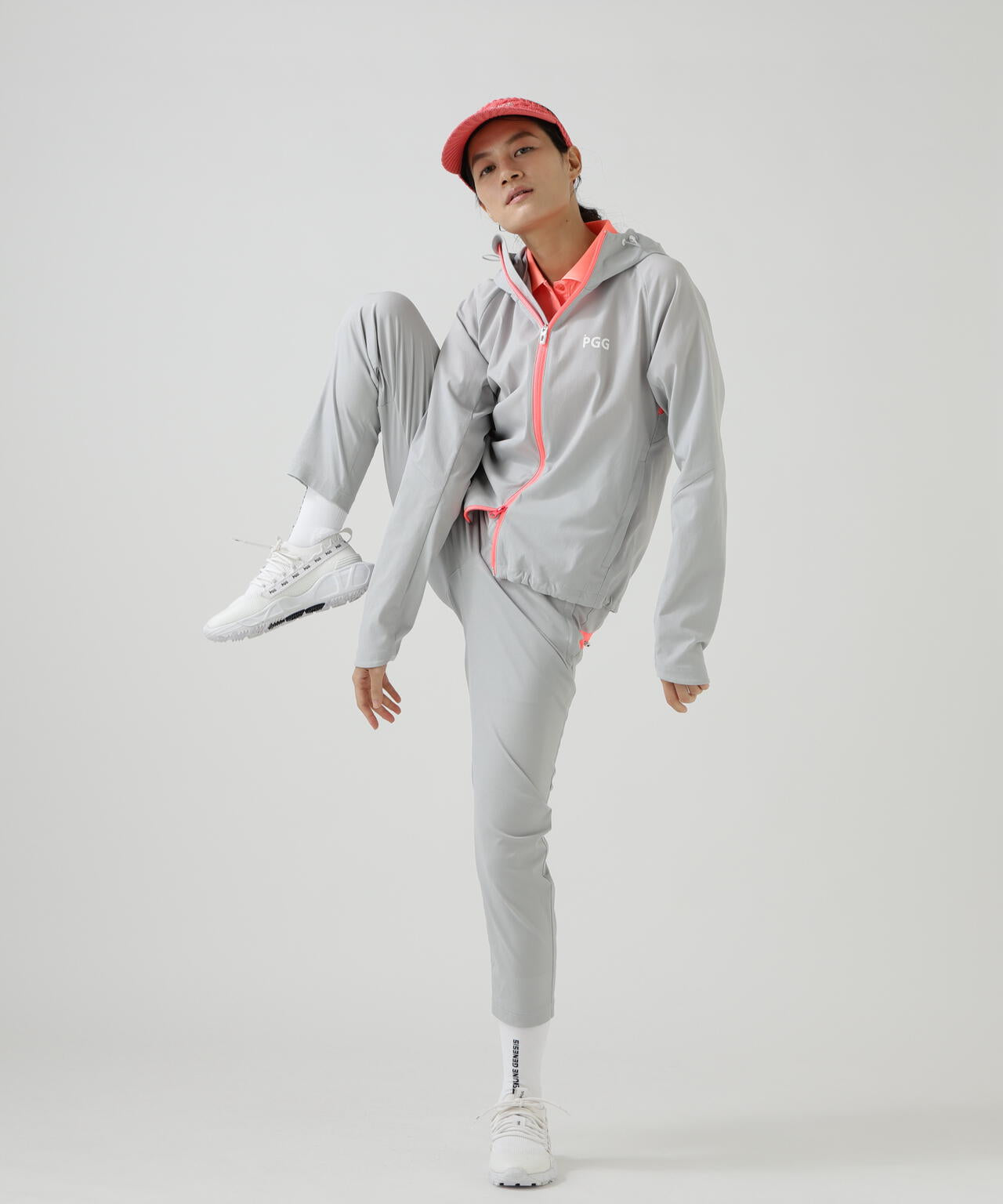【PGG】【直営店舗&公式オンライン限定】TEXBRIDトリコットフルジップフーディブルゾン (LADIES)