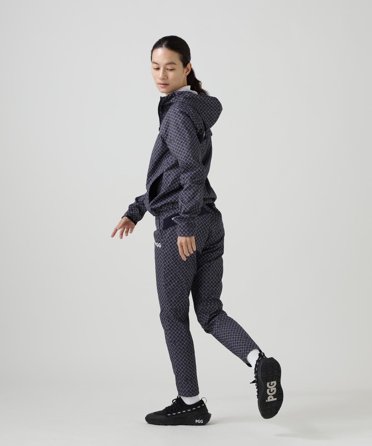【PGG】【直営店舗&公式オンライン限定】イントレチャートTEXBRIDトリコットフルジップフーディブルゾン (LADIES)