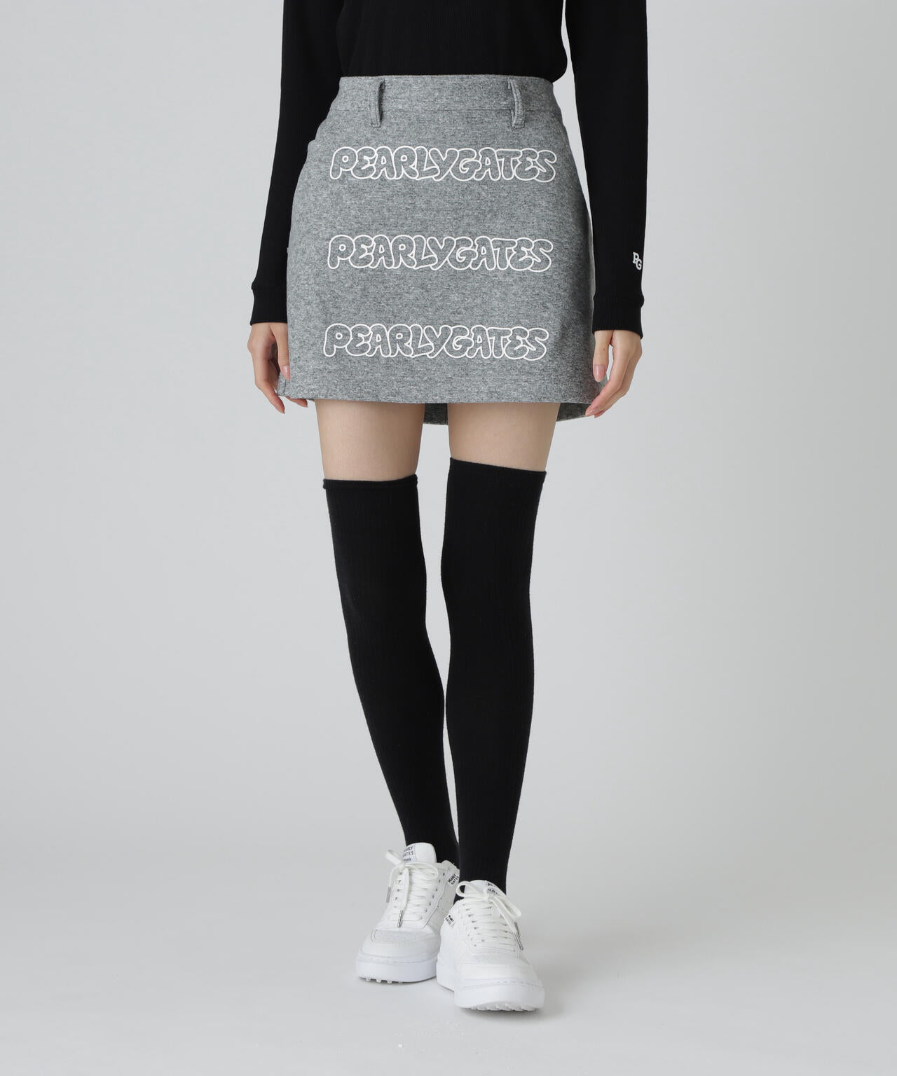 Peスライバーニットスカート
