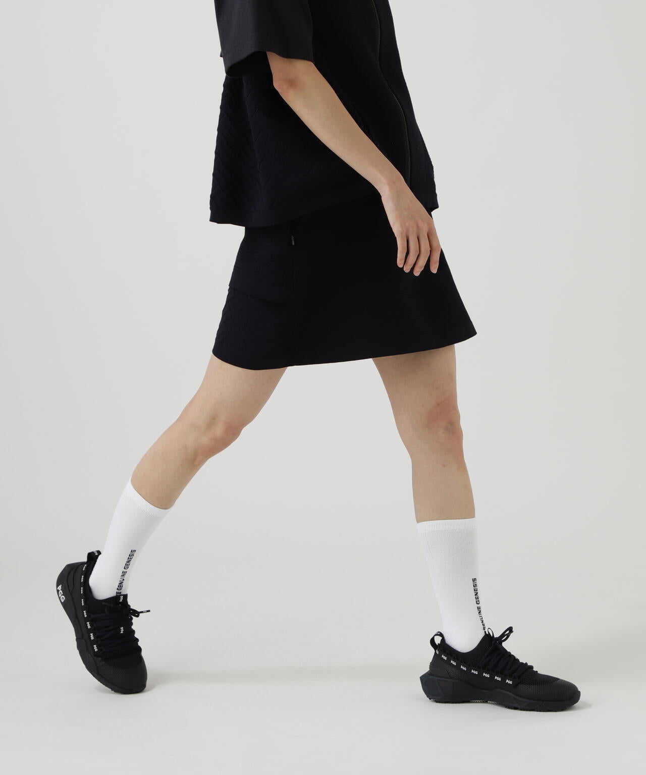【PGG】【直営店舗&公式オンライン限定】ポリエステルヤーンmmニットスカート (LADIES)
