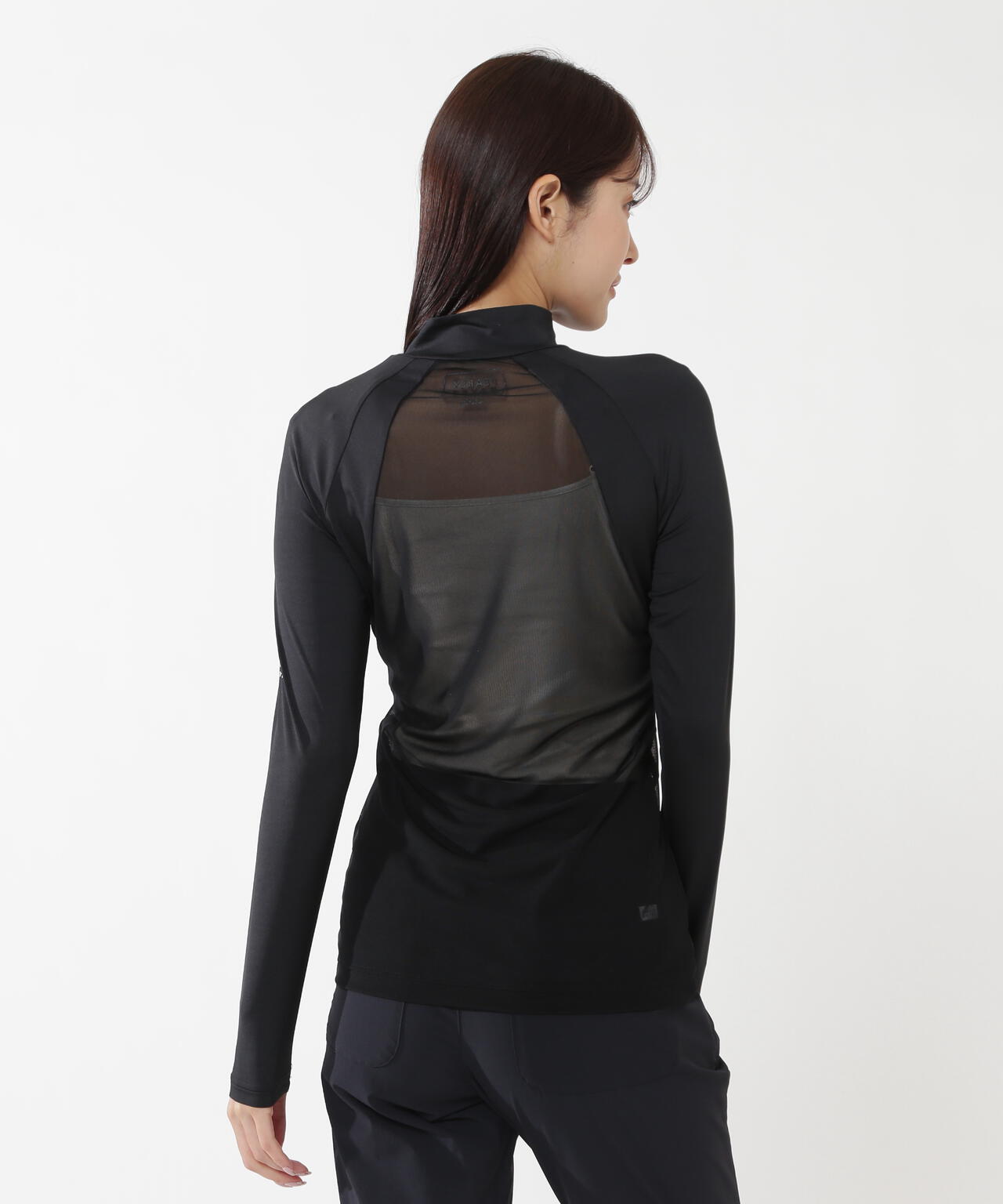 【PG BODY】N/パワーネット×Peベア天竺長袖ハイネックカットソー