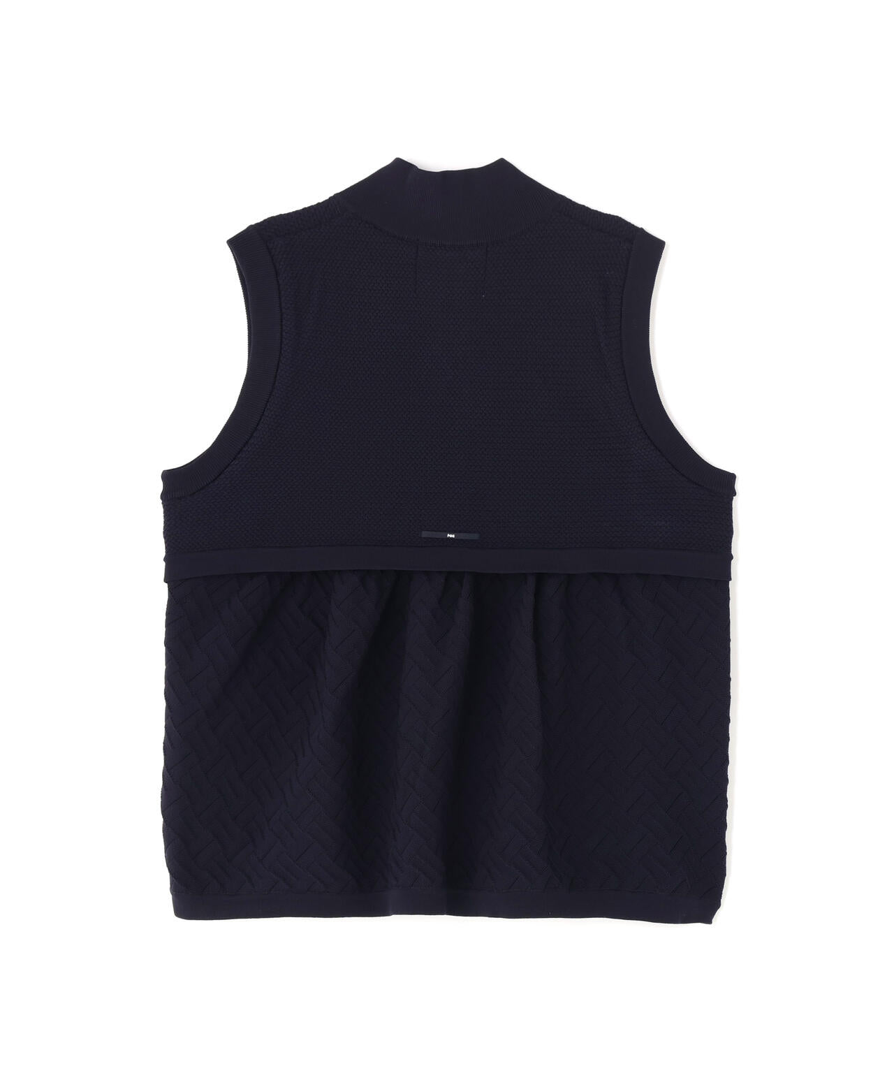 【PGG】【直営店舗&公式オンライン限定】ポリエステルヤーンmmジップアップニットベスト (LADIES)
