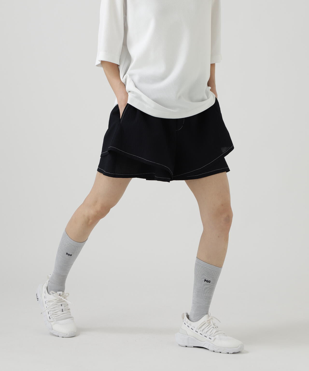 【PGG】【直営店舗&公式オンライン限定】シエスタタフタショートパンツ (LADIES)