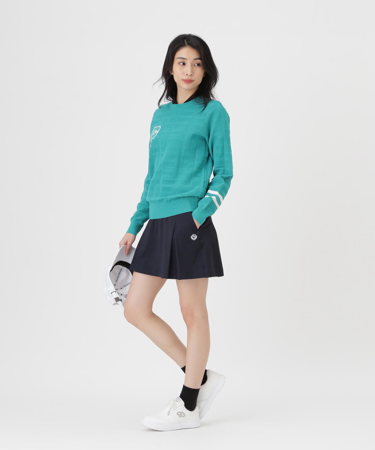 プレイティングベアメッシュスカート (WOMENS)