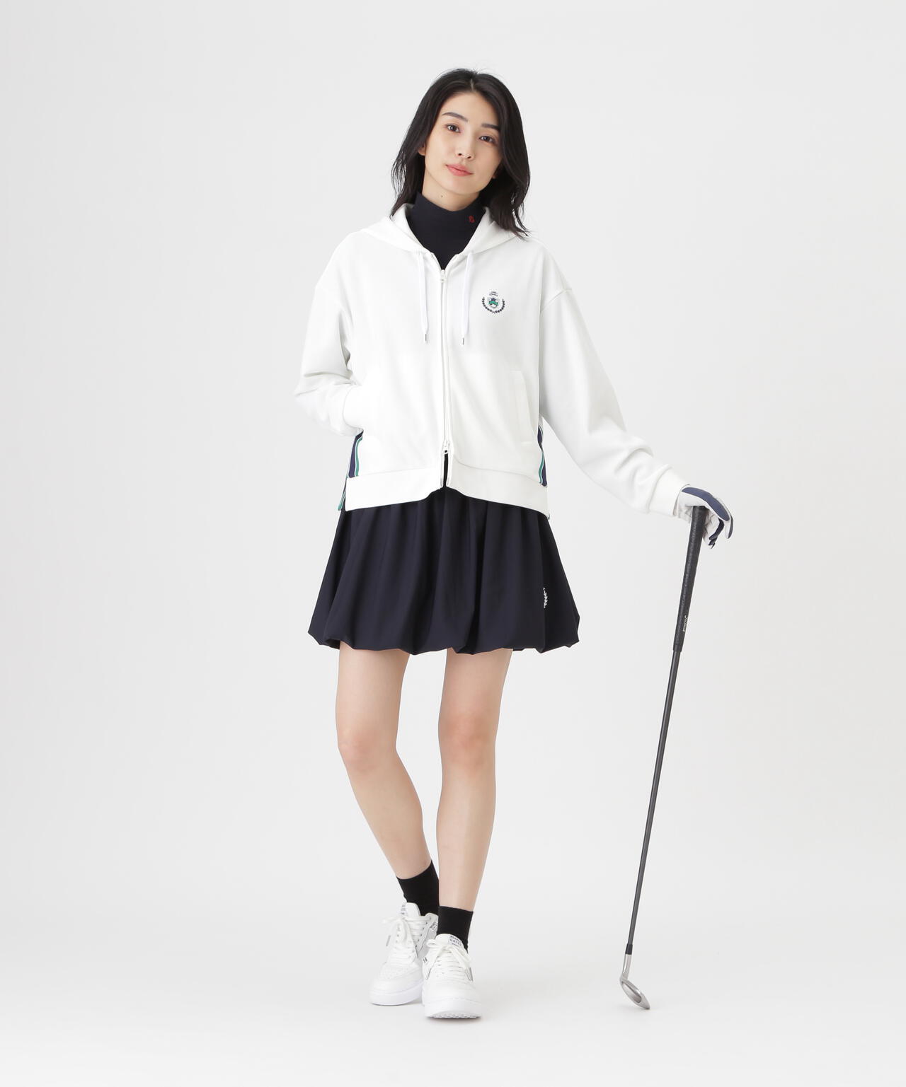 Peストレッチトリコットメッシュスカート (WOMENS)