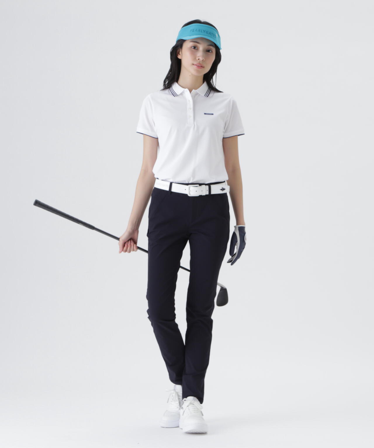 クールフローストレッチディンプル半袖ポロシャツ