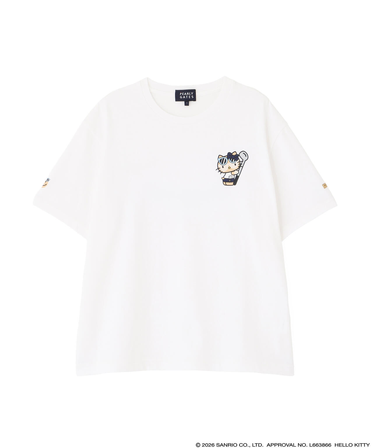 【HELLO KITTY × PEARLY GATES　summer season】T/C天竺半袖Tシャツ