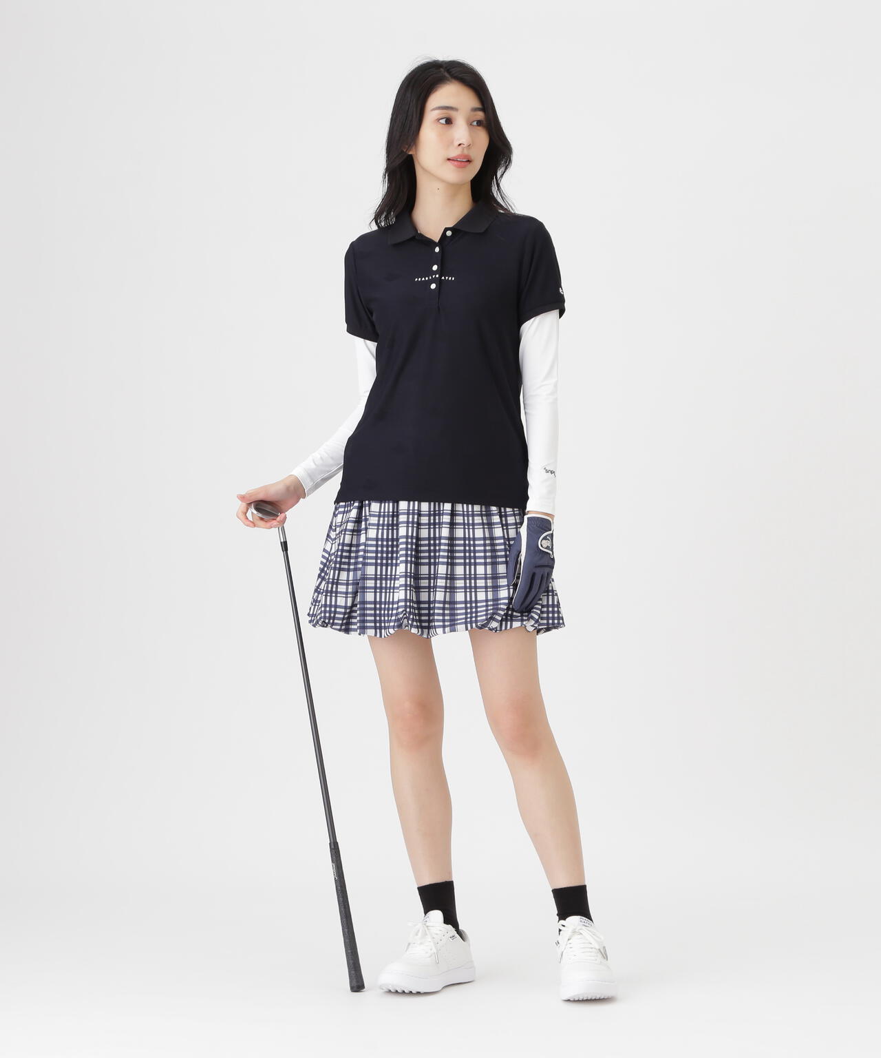 Super Natural ウールメッシュ×ナイロンベア天竺(WOMENS)