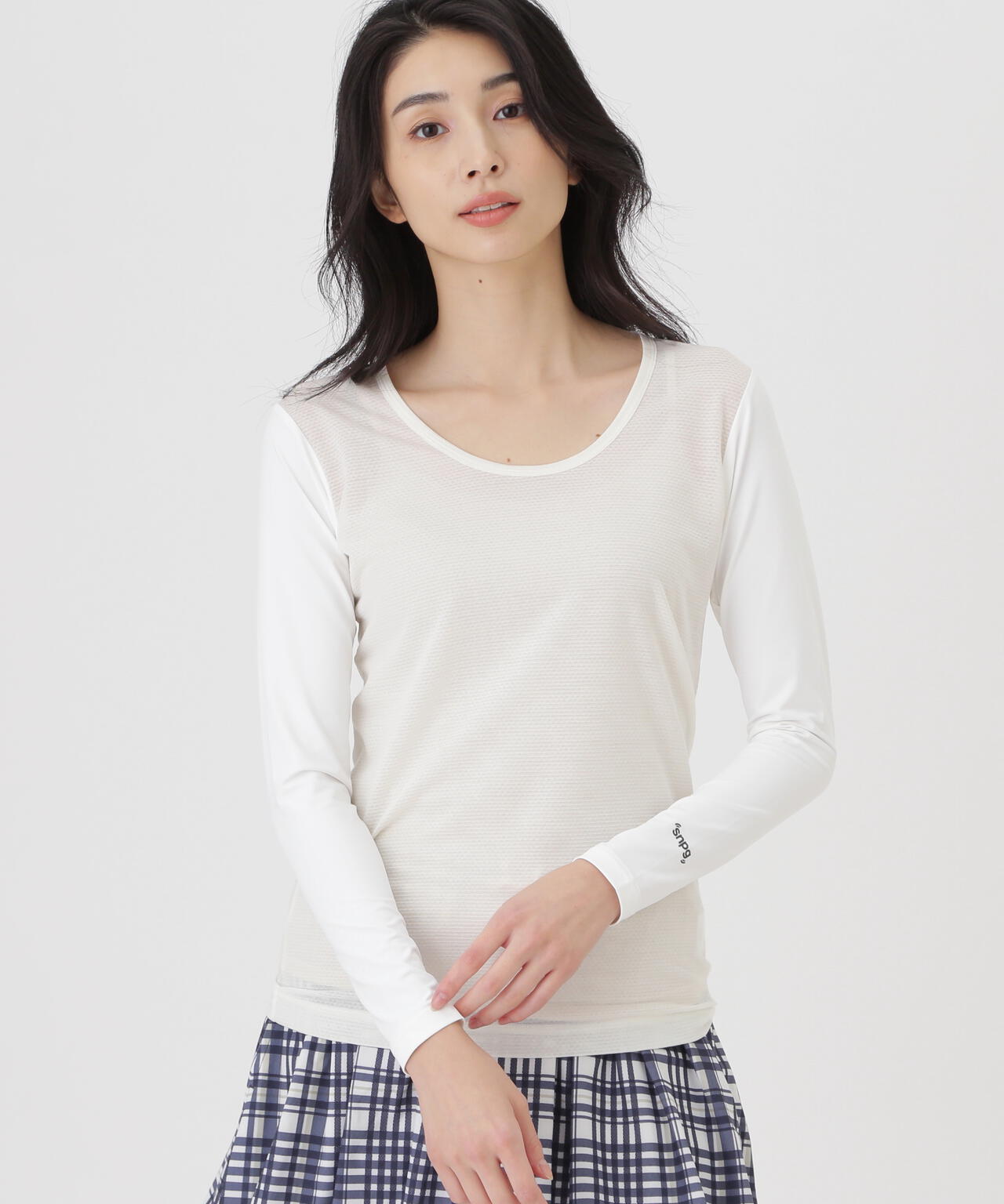 Super Natural ウールメッシュ×ナイロンベア天竺(WOMENS)