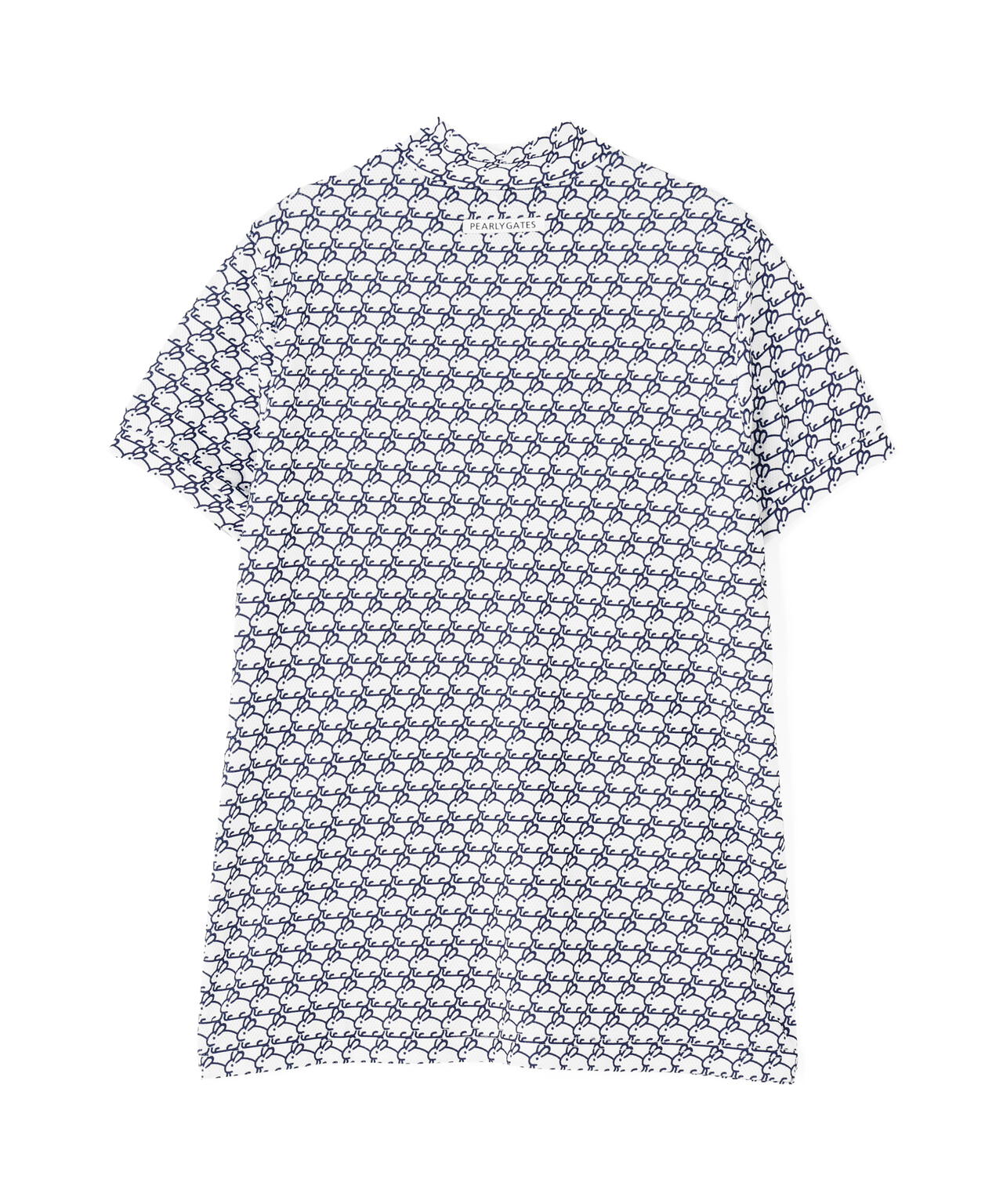 2WAYトリコット半袖ハイネックカットソー ＜もちうさぎ柄＞ (WOMENS)