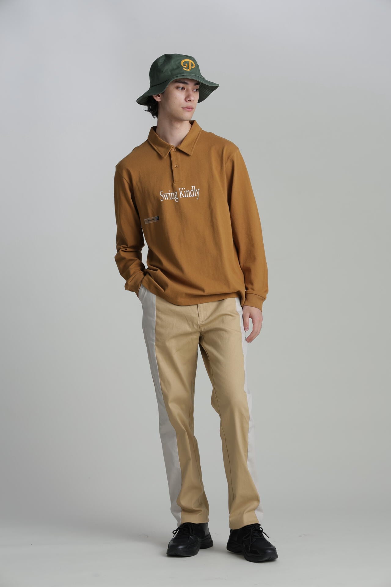 【Students Golf】コットンジャージ ロングシリーズポロシャツ