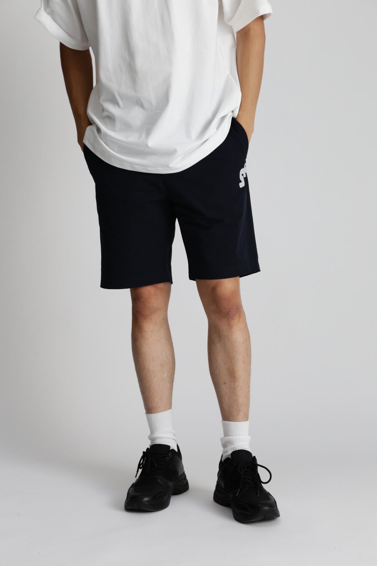 【S＋(エスプラス)】ポリエステル ショートパンツ