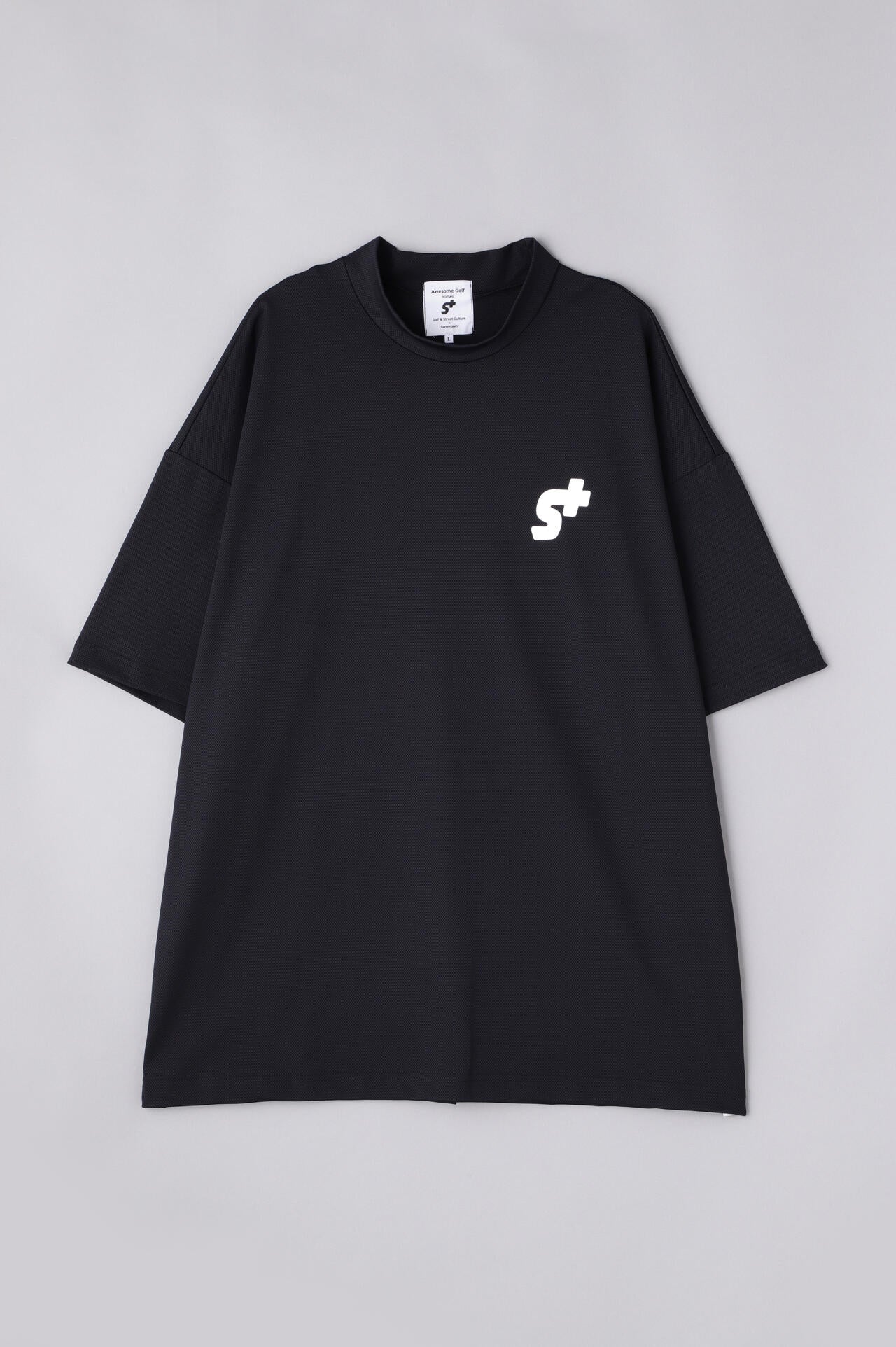 【S＋(エスプラス)】モックネック シャツ