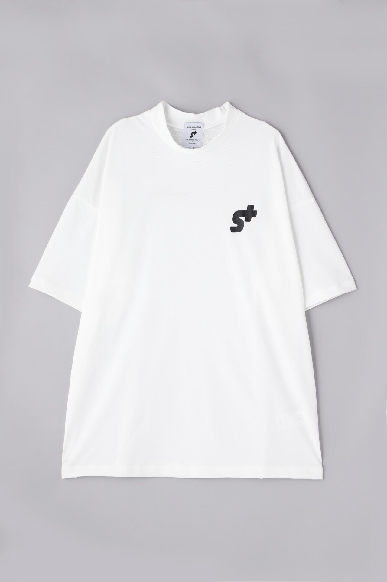 【S＋(エスプラス)】モックネック シャツ