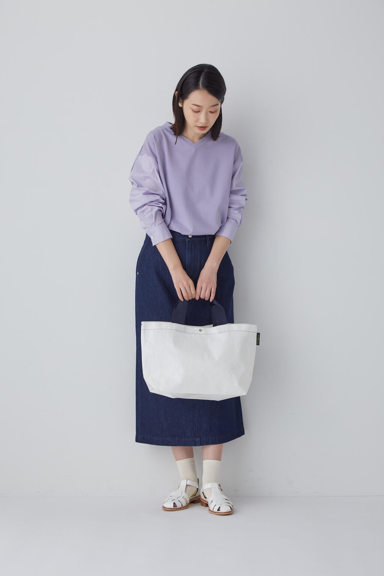 Ｈｅｒｖｅ　Ｃｈａｐｅｌｉｅｒバイカラートートバッグ