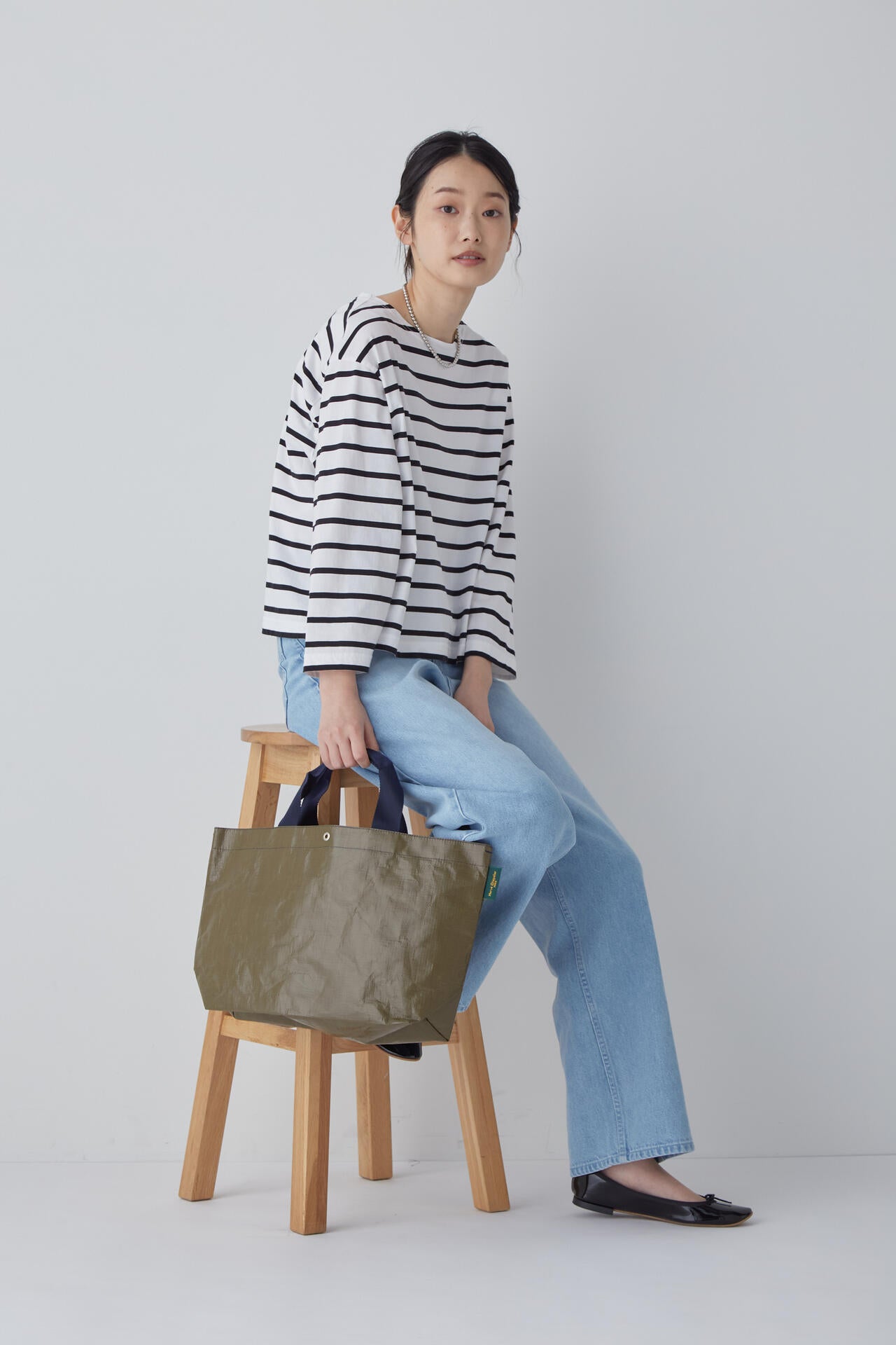 Ｈｅｒｖｅ　Ｃｈａｐｅｌｉｅｒバイカラートートバッグ