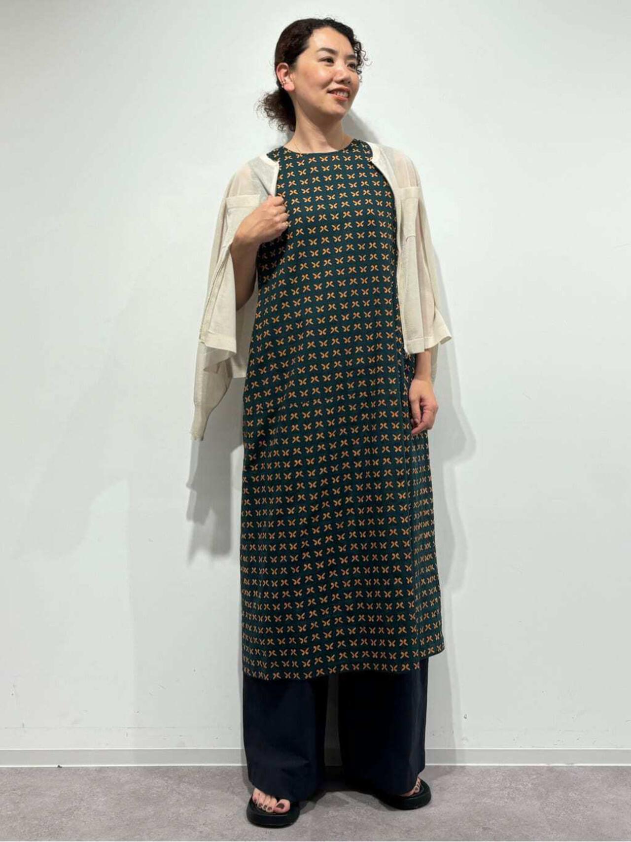 【WEB限定カラー】綿麻ウェザー近江晒ワイドパンツ