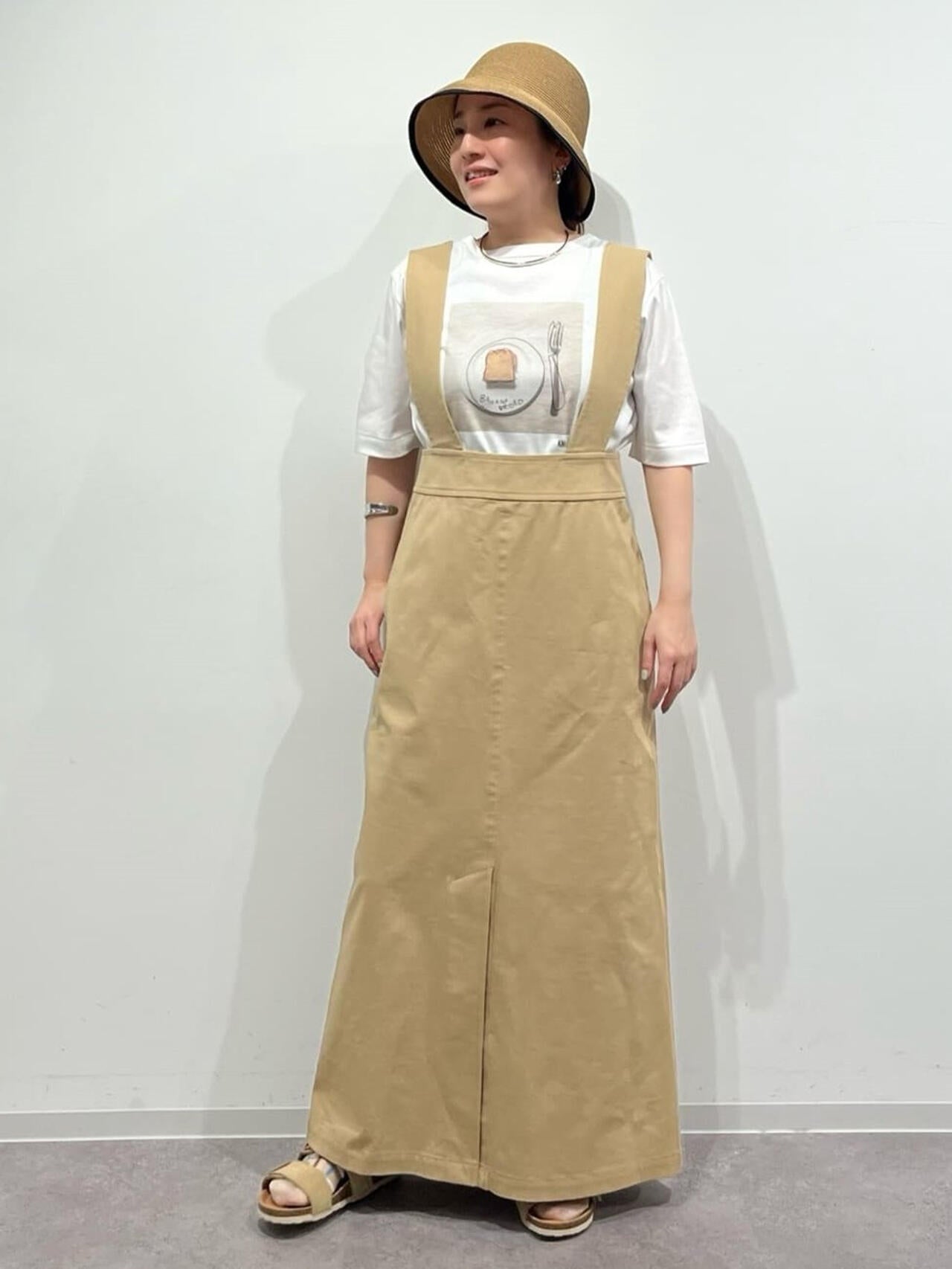 ストレッチサスペンダースカート