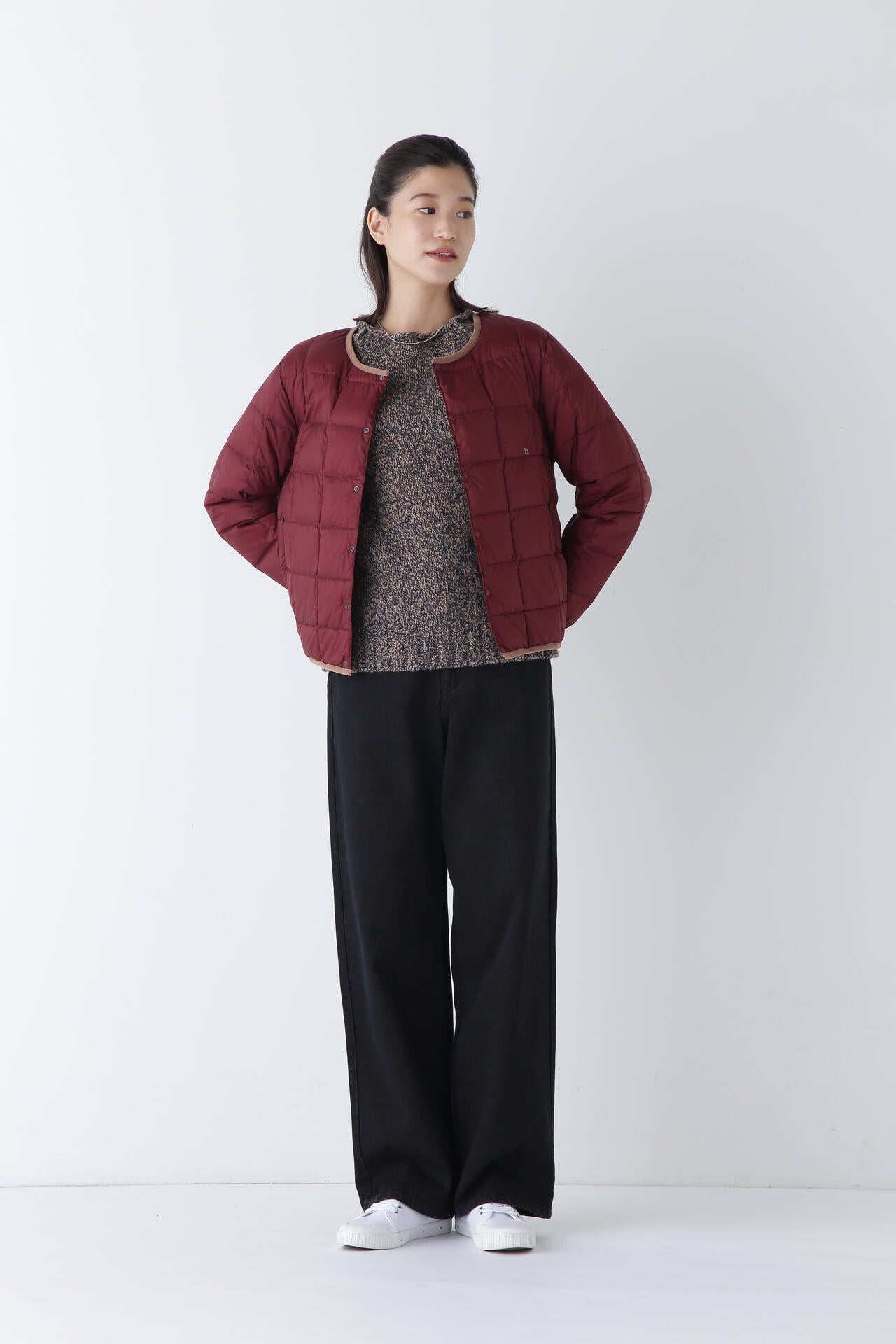 【WEB・一部店舗限定サイズ】TAION×hwコラボ　クルーネックボタンダウンジャケット