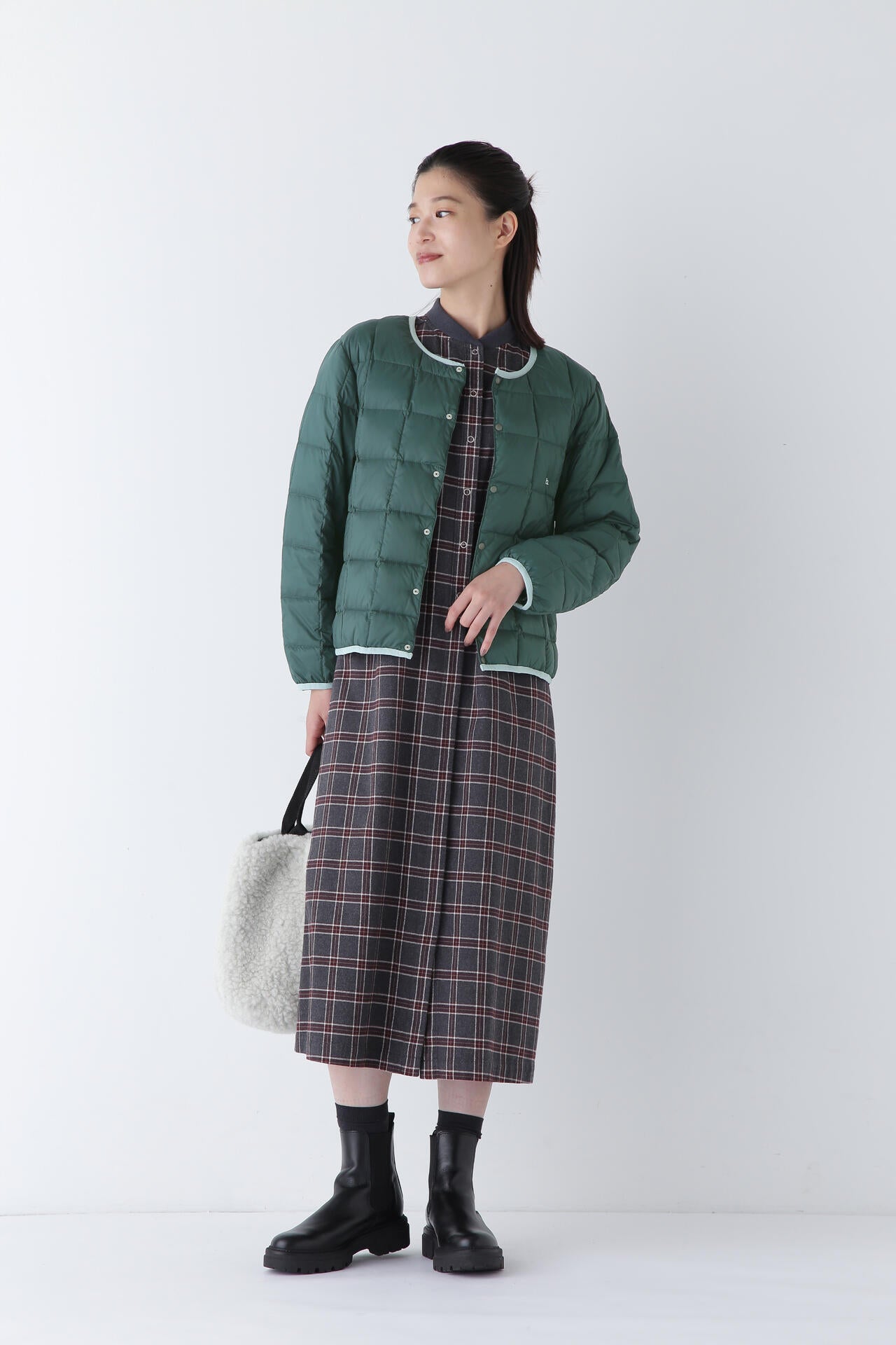 【WEB・一部店舗限定サイズ】TAION×hwコラボ　クルーネックボタンダウンジャケット