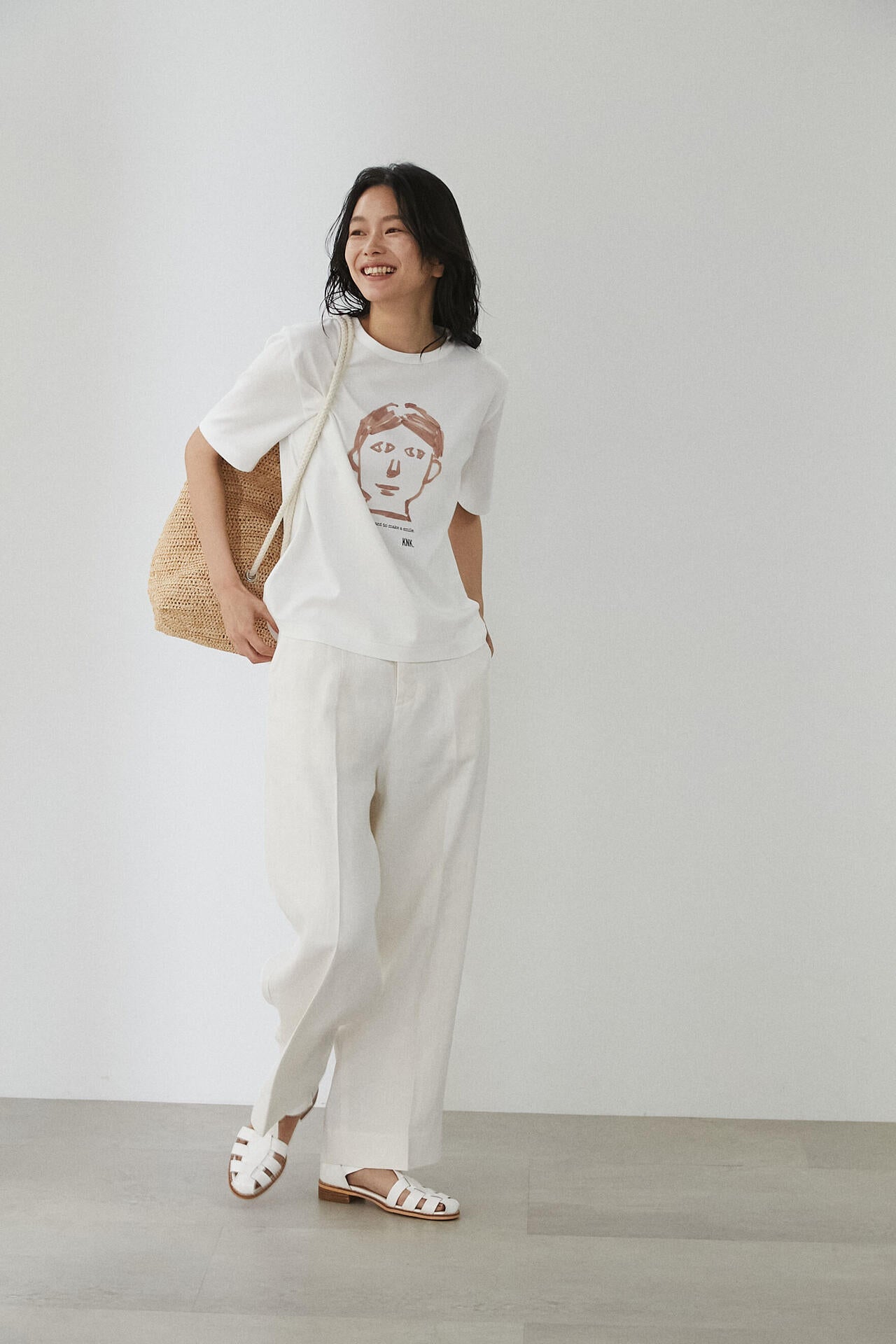 【香菜子コラボ】ＯＧコットンプリントＴシャツ　Ｍサイズ