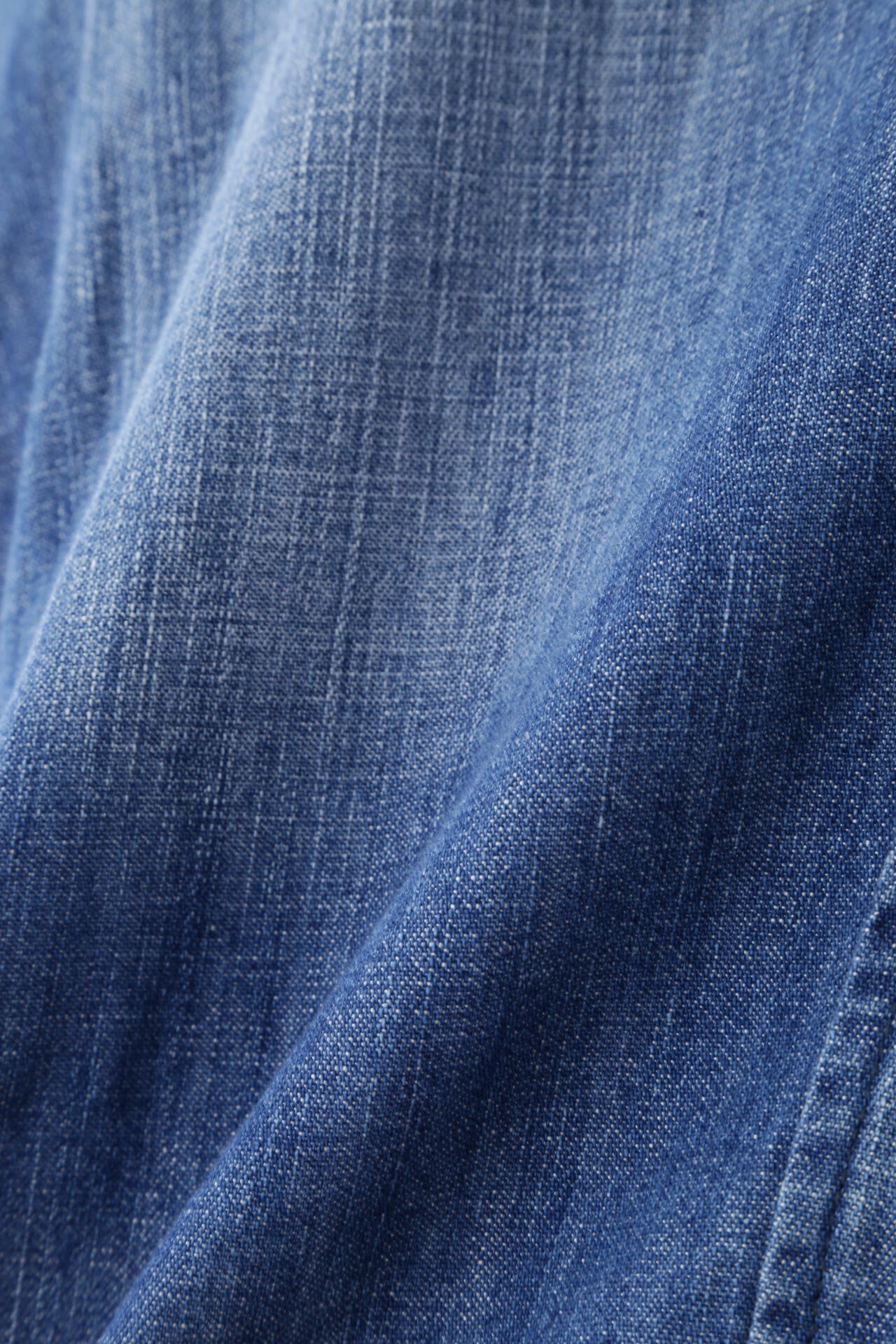 【Healthy DENIMコラボ】クロップド半袖デニムブラウス