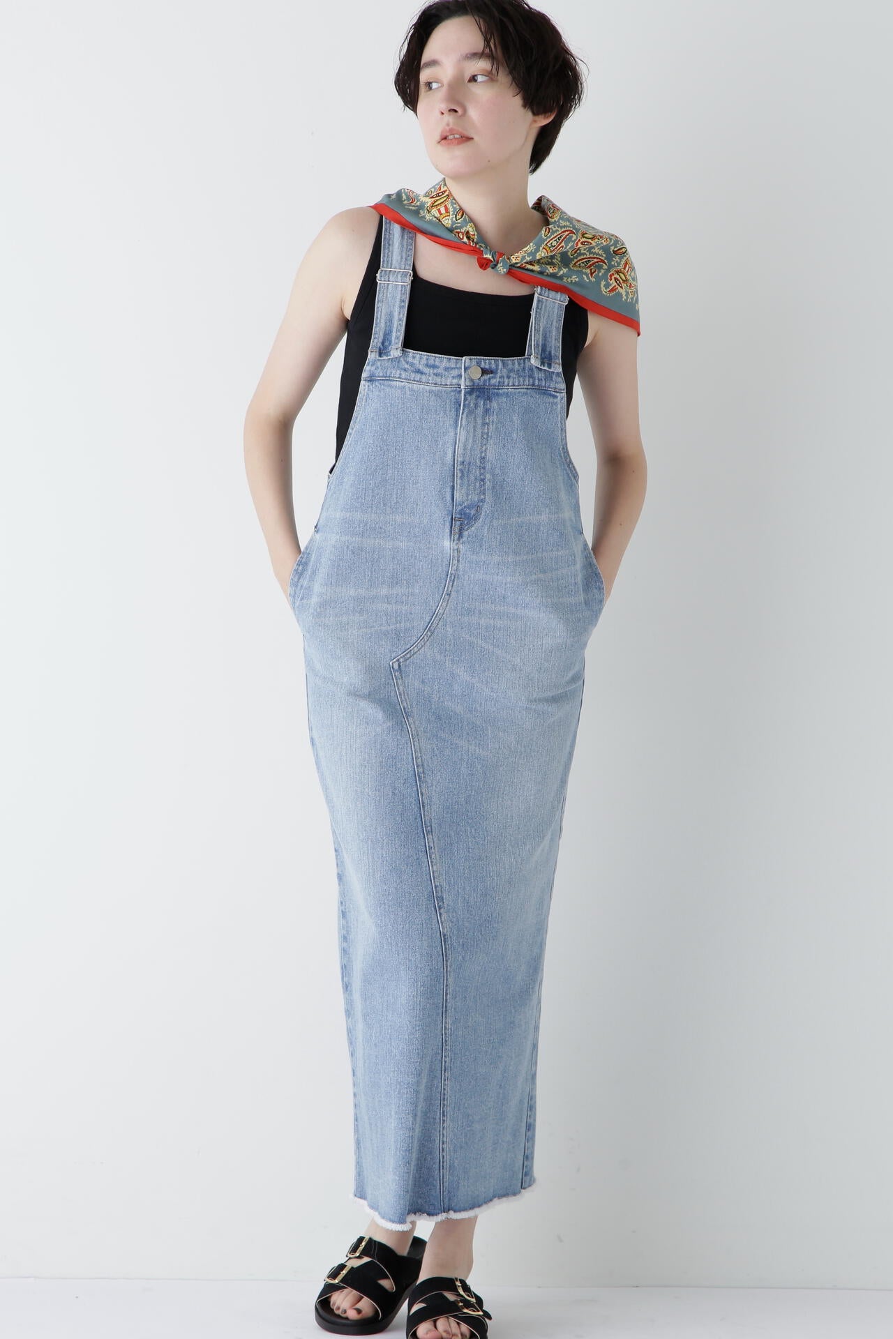 【Healthy DENIMコラボ】アイラインサロペット