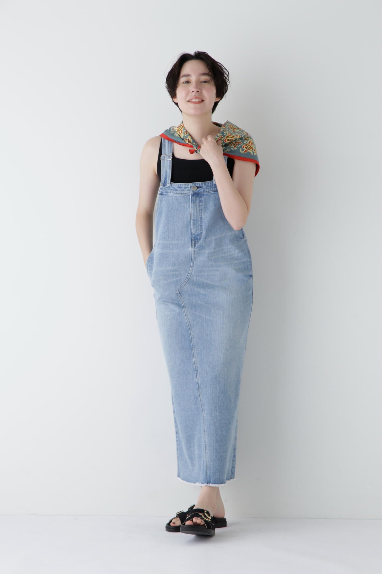 【Healthy DENIMコラボ】アイラインサロペット